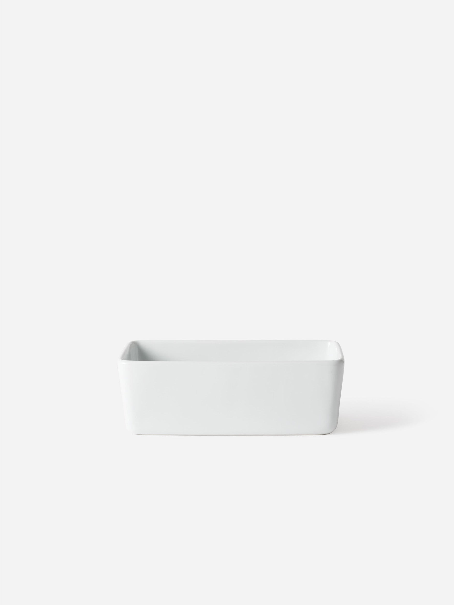 Porcelain Rectangular Dish White / Small