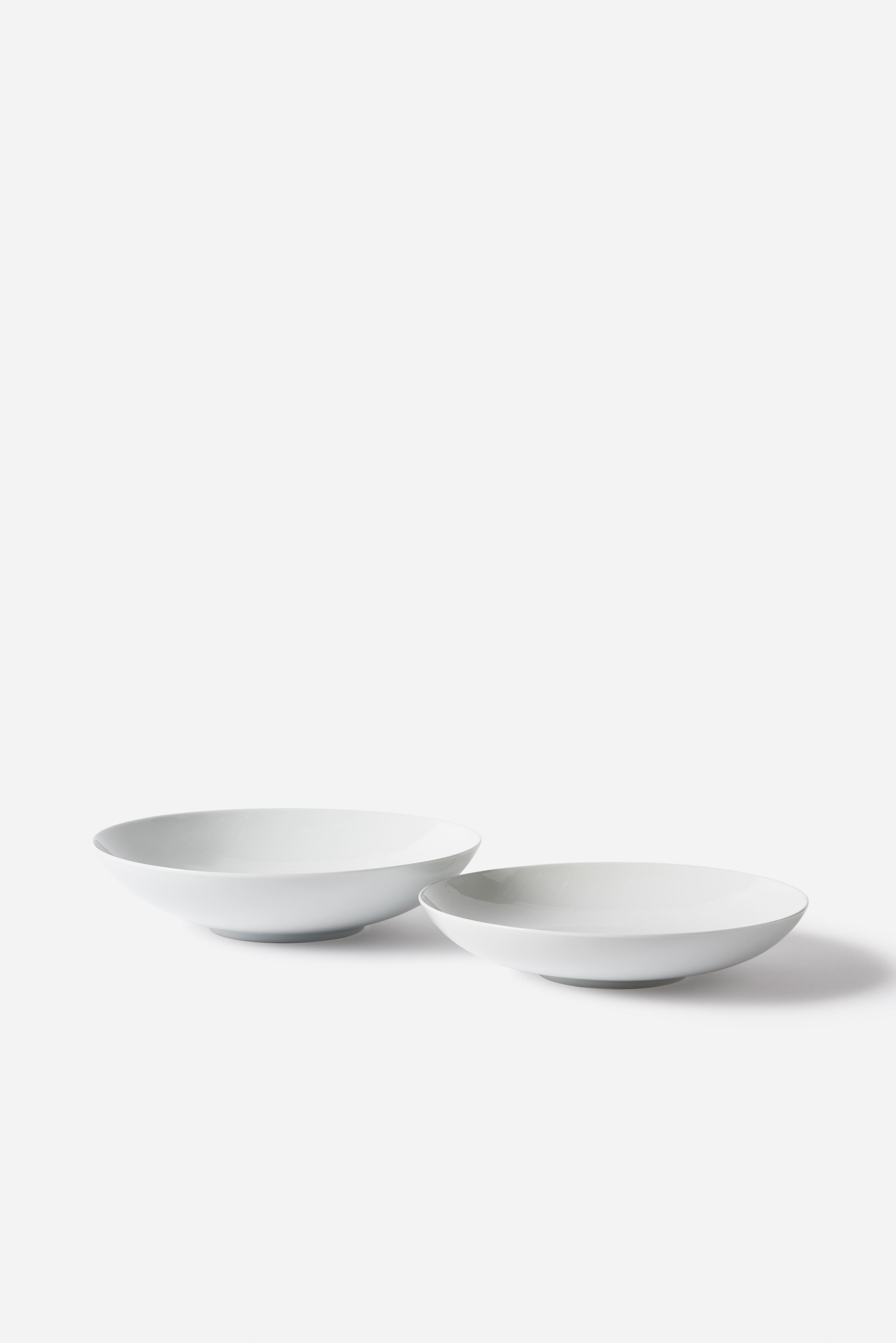 Porcelain Shallow Bowl White / Large