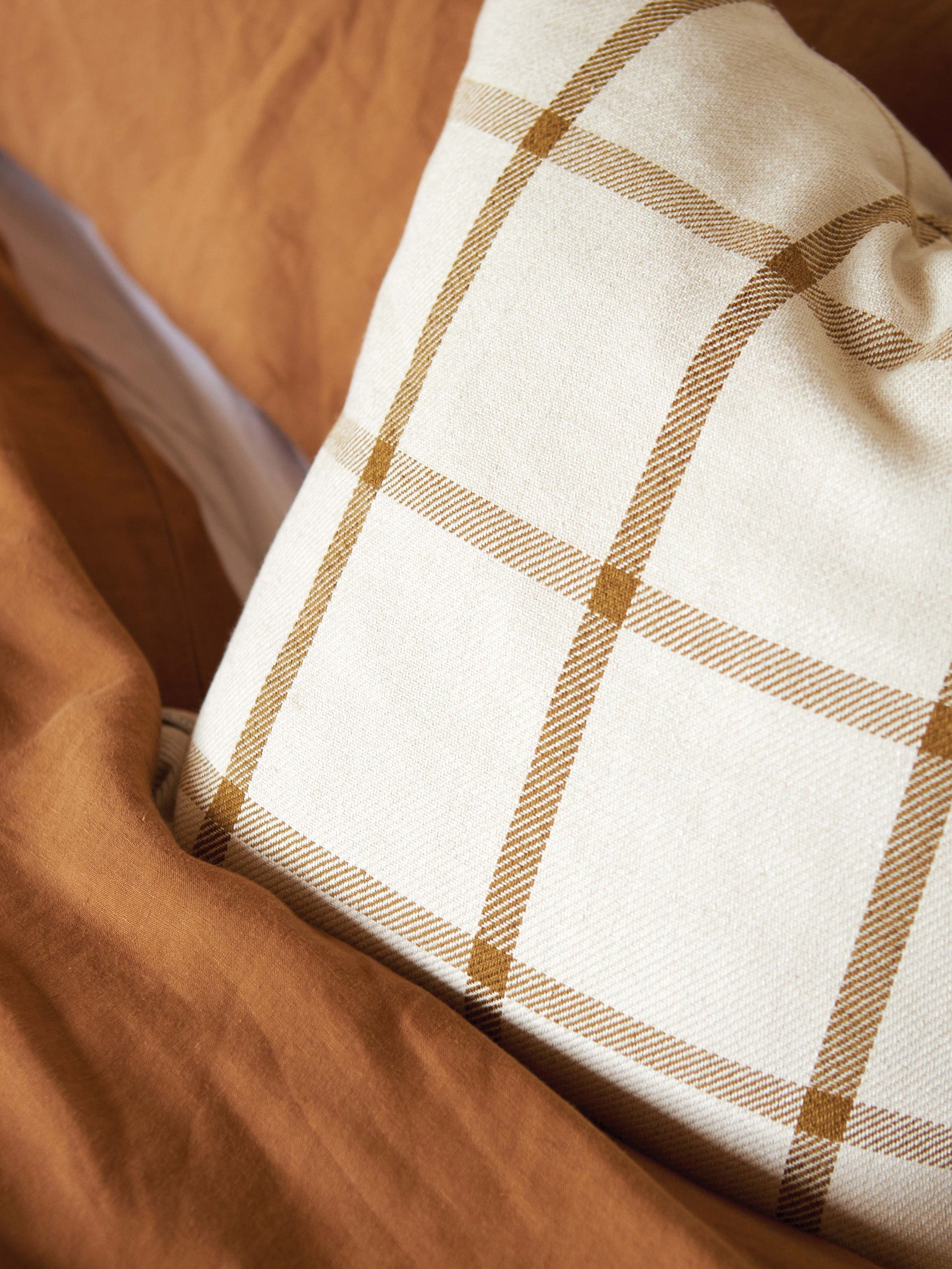 Bento Woven Cushion Cover Natural/Bronze / 50x50cm