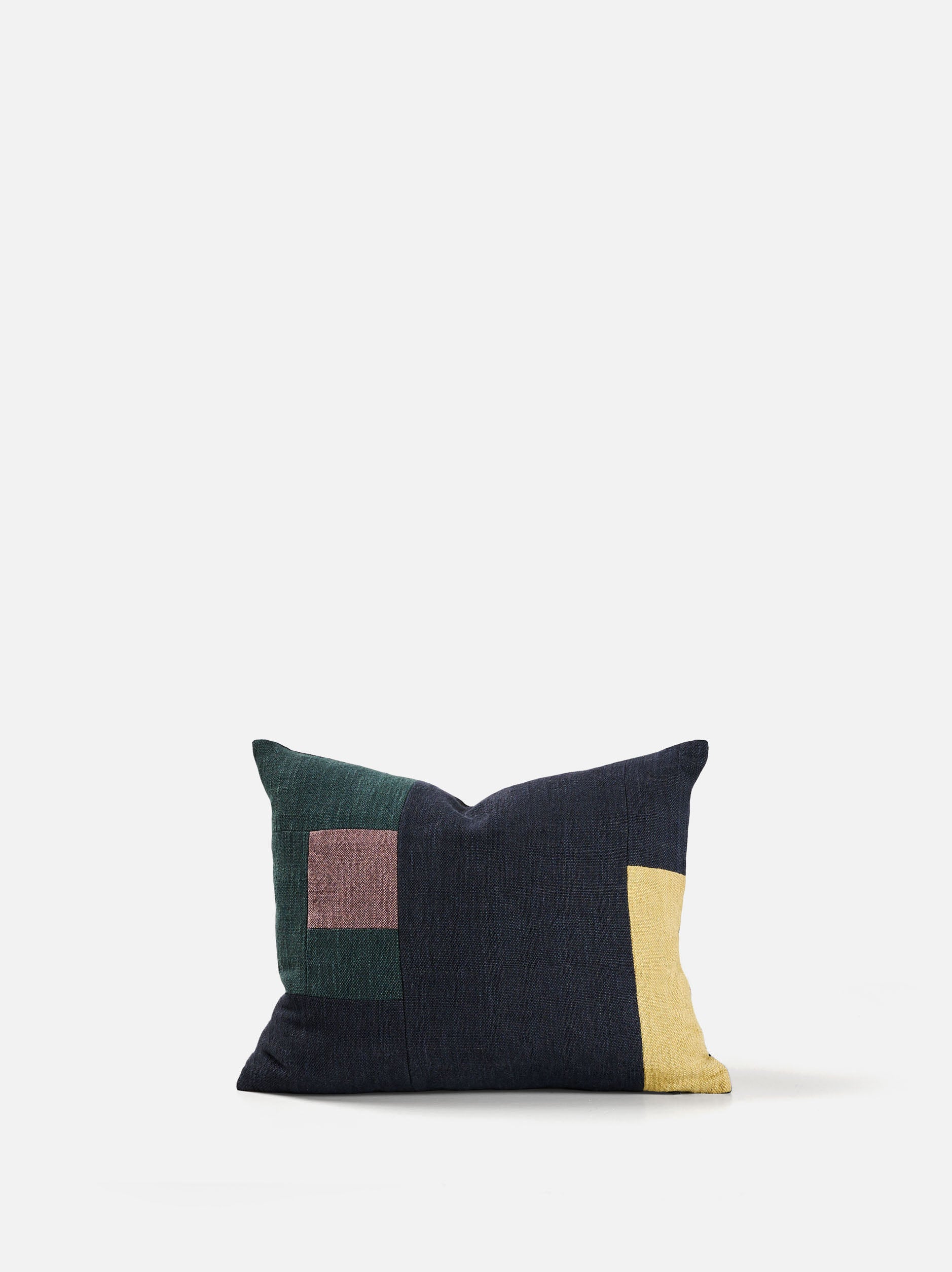Build Cushion Cover Blue Black/Multi / 45x35cm
