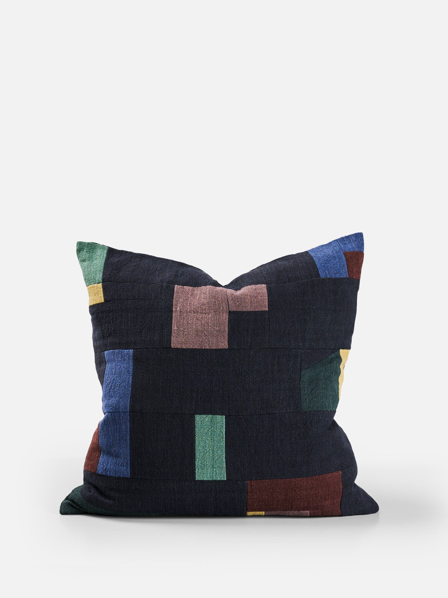 Barragan Cushion Cover Blue Black/Multi / 55x55cm
