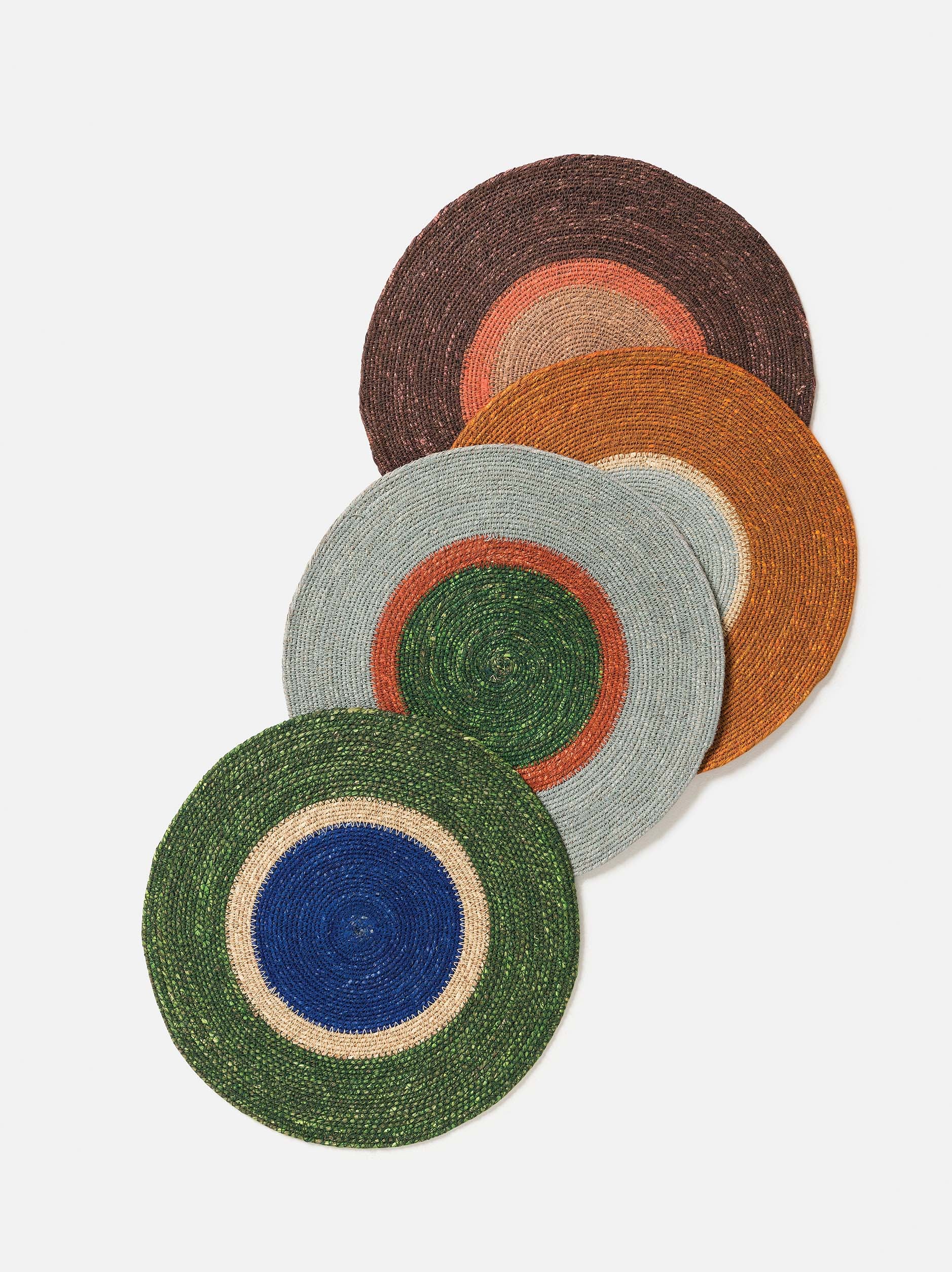 Pinto Placemat Puddle/Spirulina / 34cmdia