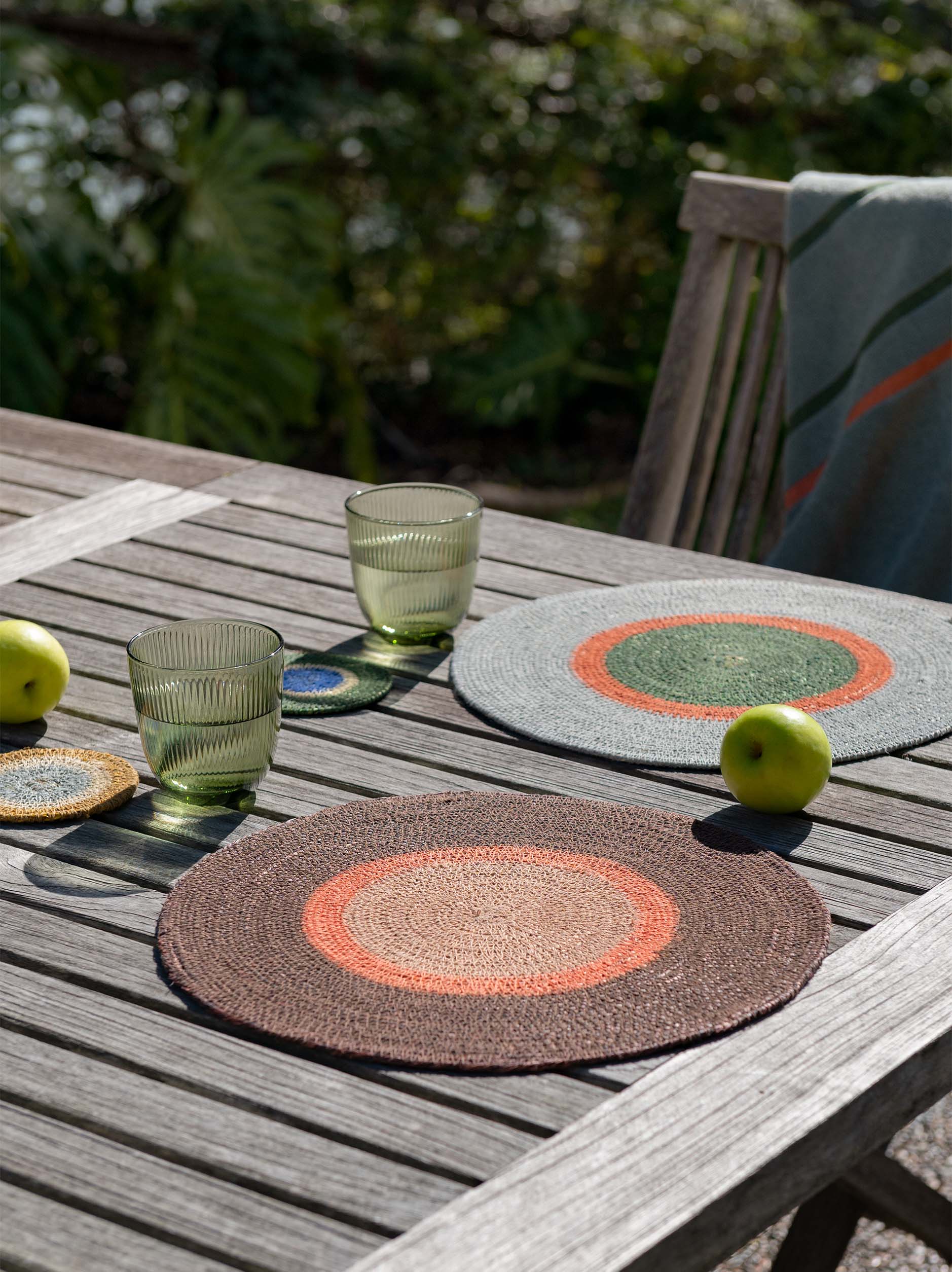 Pinto Placemat Puddle/Spirulina / 34cmdia