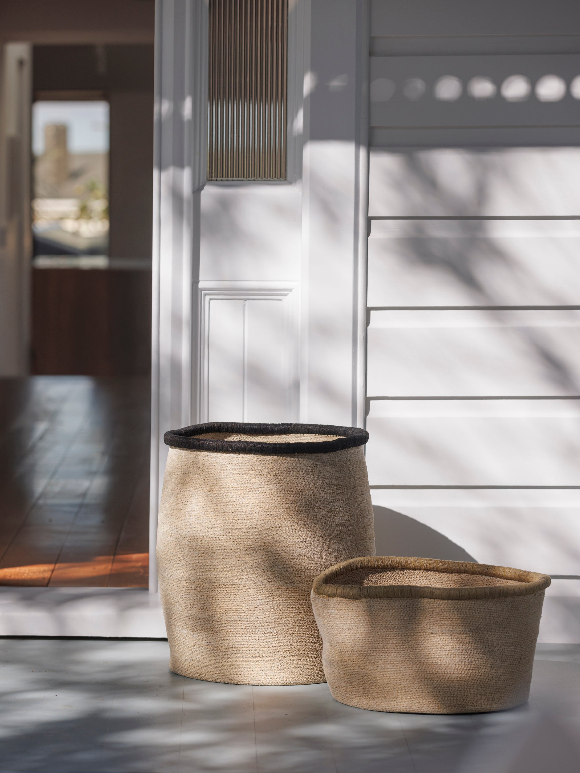 Arena Laundry Basket Natural/Blue Black / One Size
