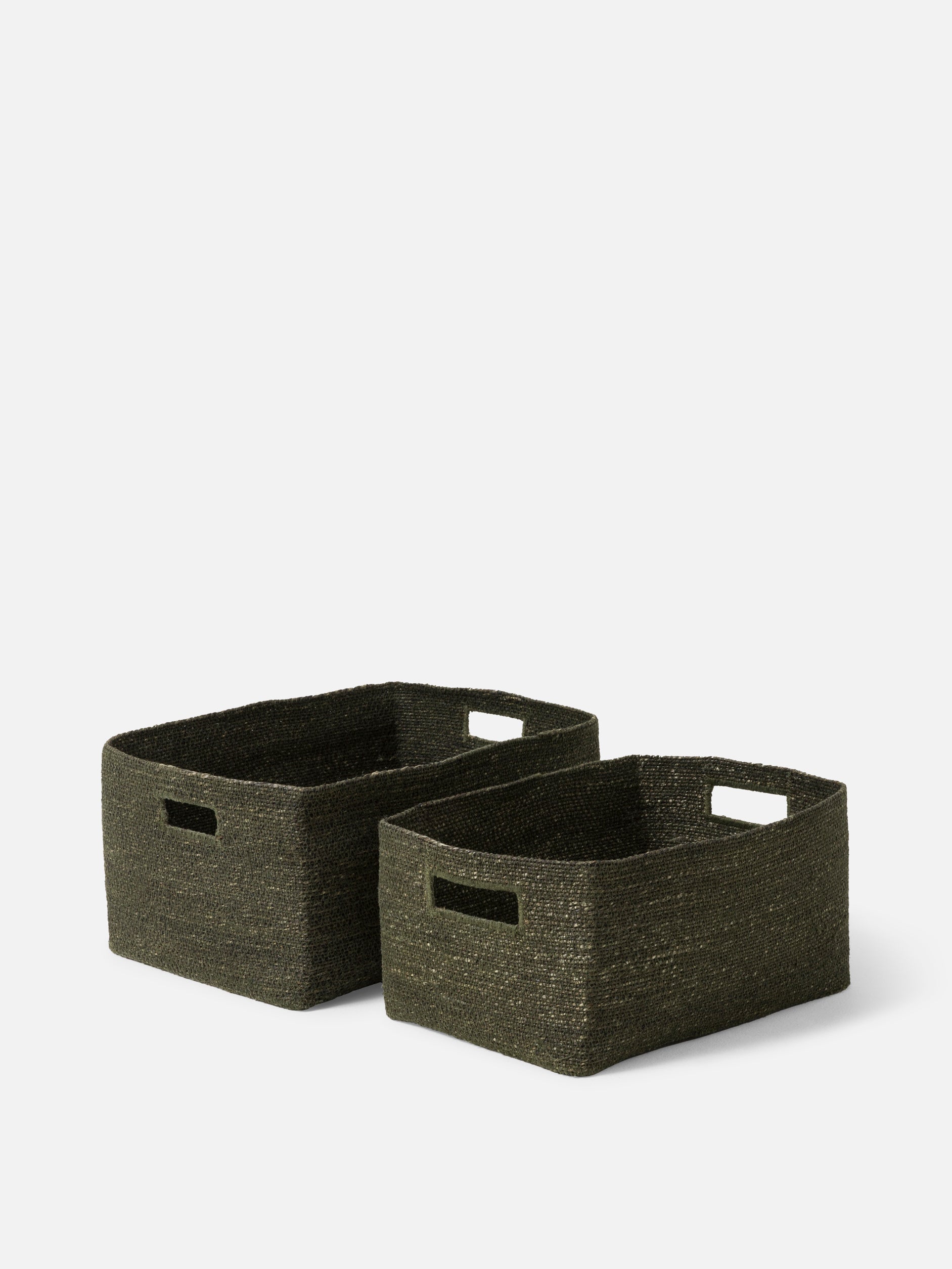 Woven Storage Basket Olive / Small
