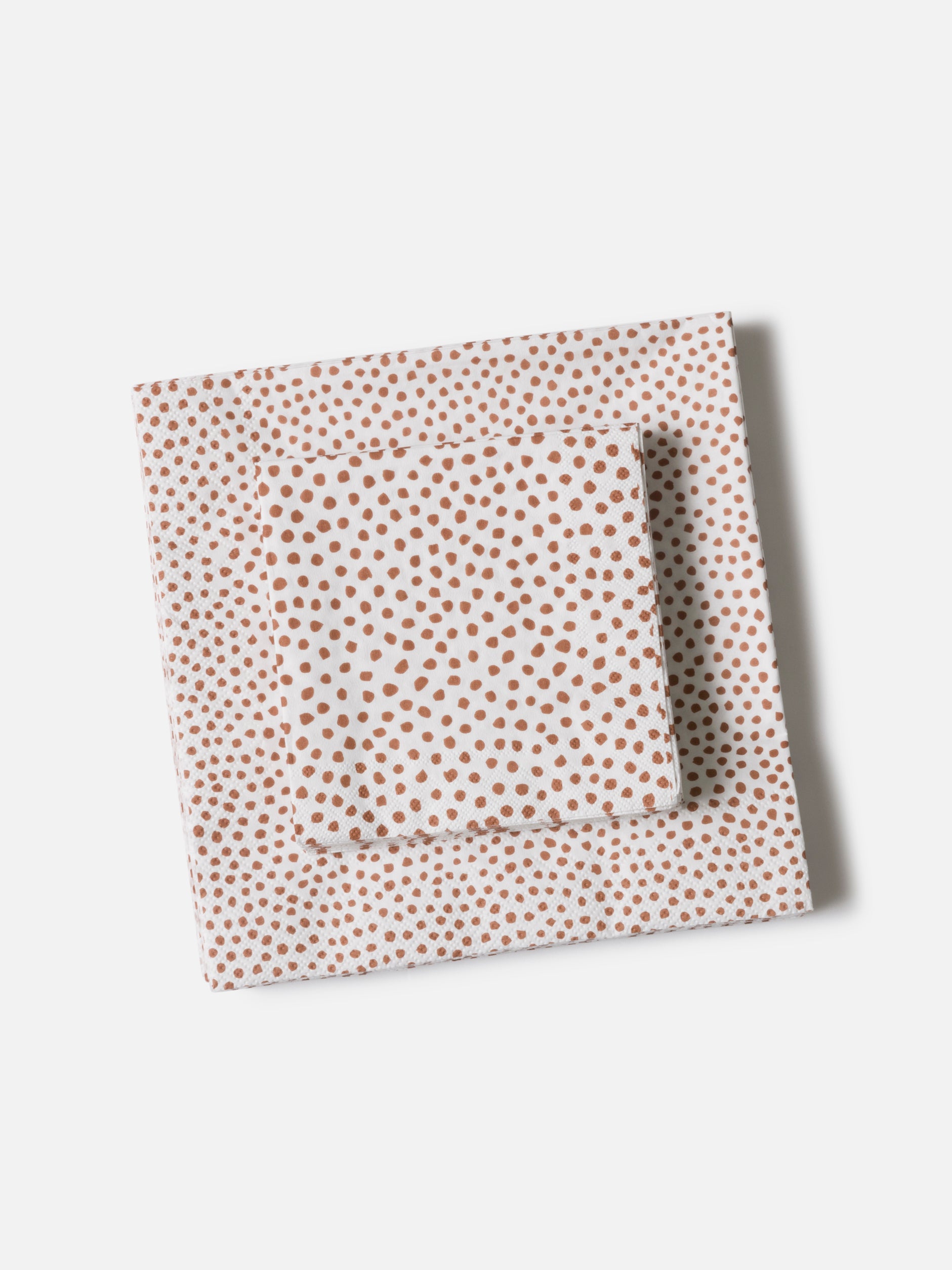Pois Dinner Napkin Pack/20 White/Brick / Large