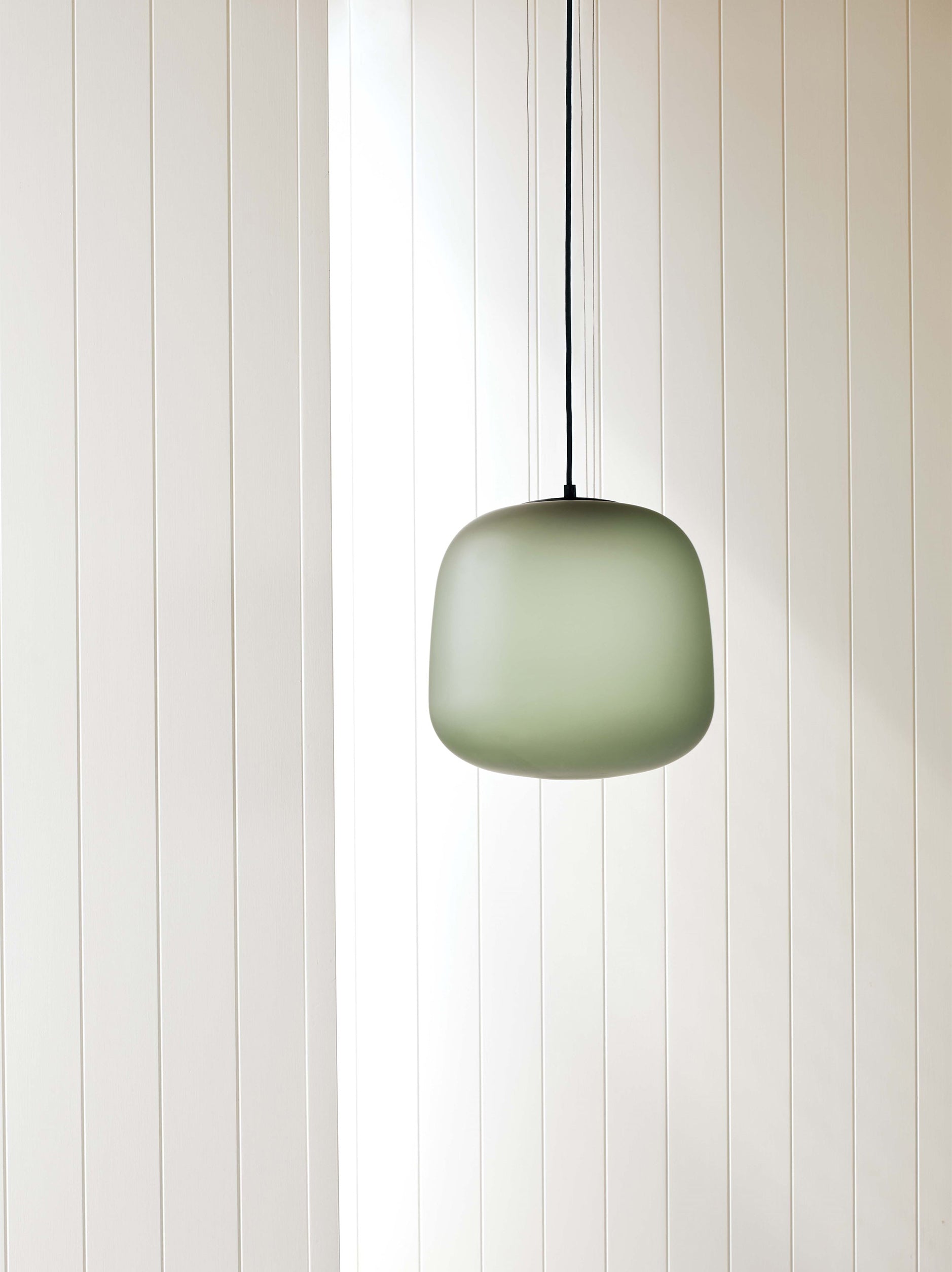 AB Pendant Light Frosted Smoke Grey/Green / Small