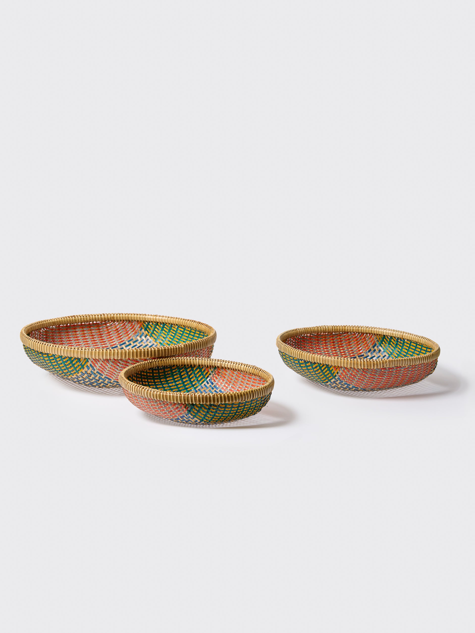 Thao Woven Basket Blue/Multi / Small