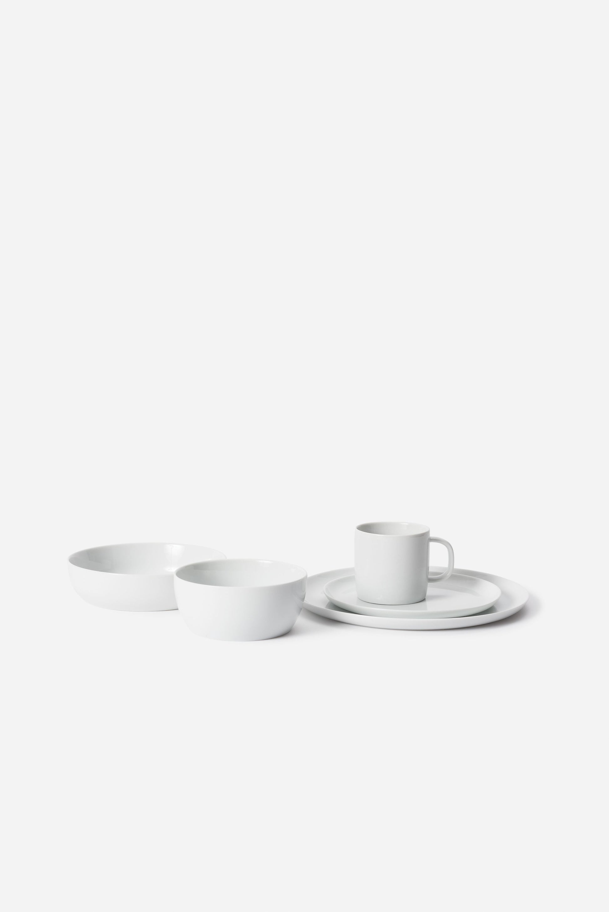 Classic Dinner Plate Set/ 4 White / One Size