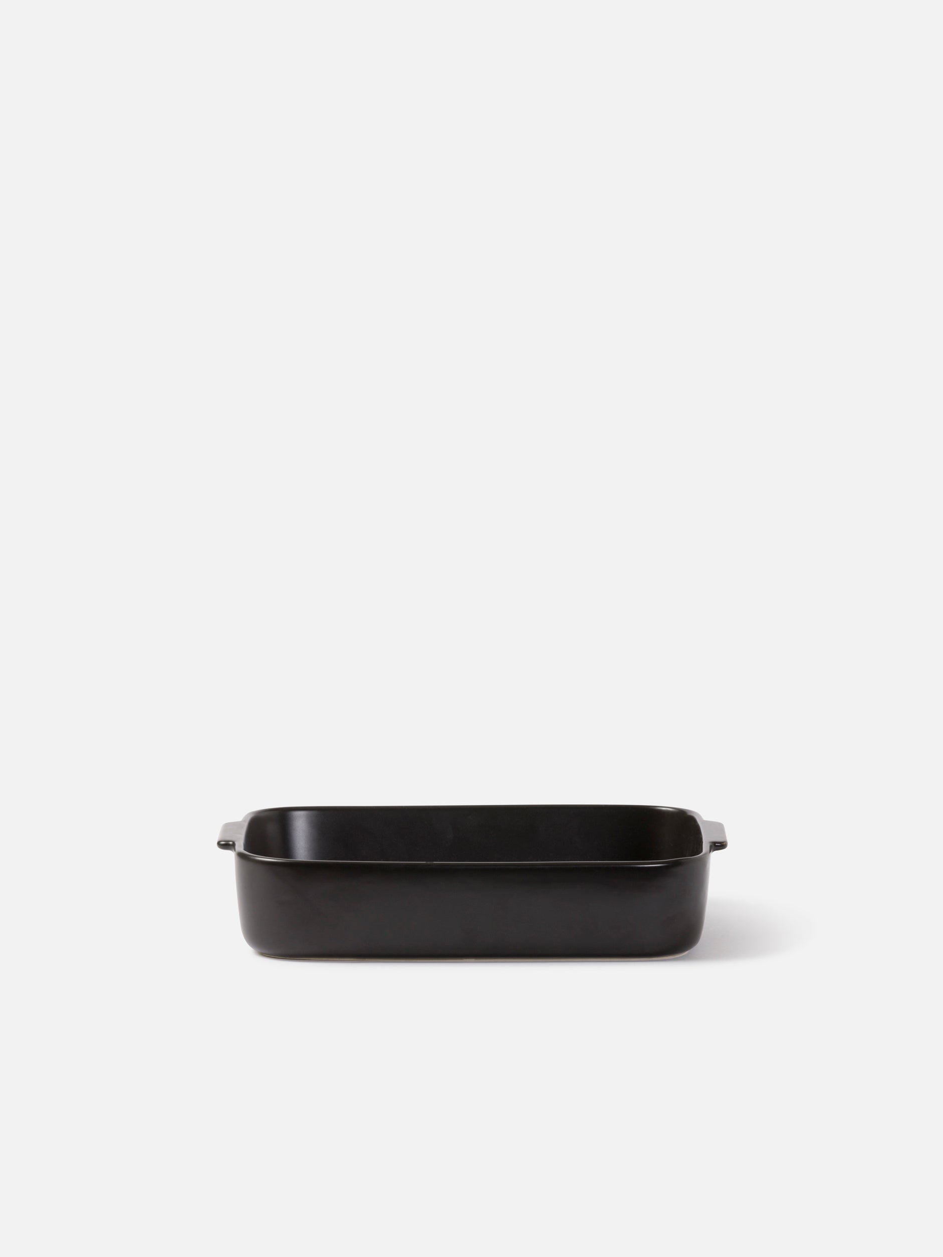 Stoneware Baking Dish Matte Black / Large