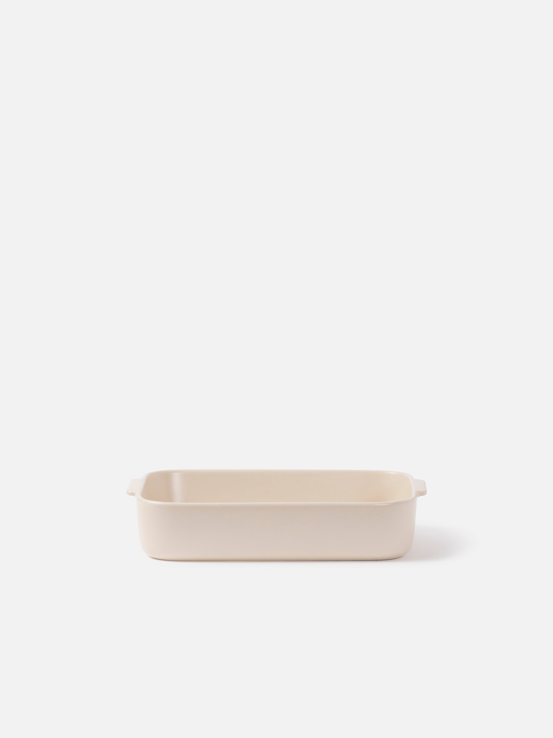 Stoneware Baking Dish Matte Beige / Large