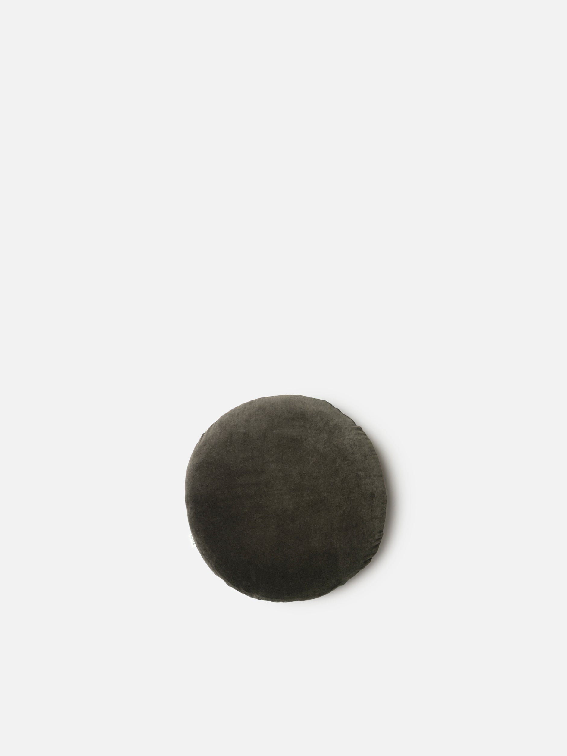 Velvet Round Cushion Cover Nori / 45cmdia