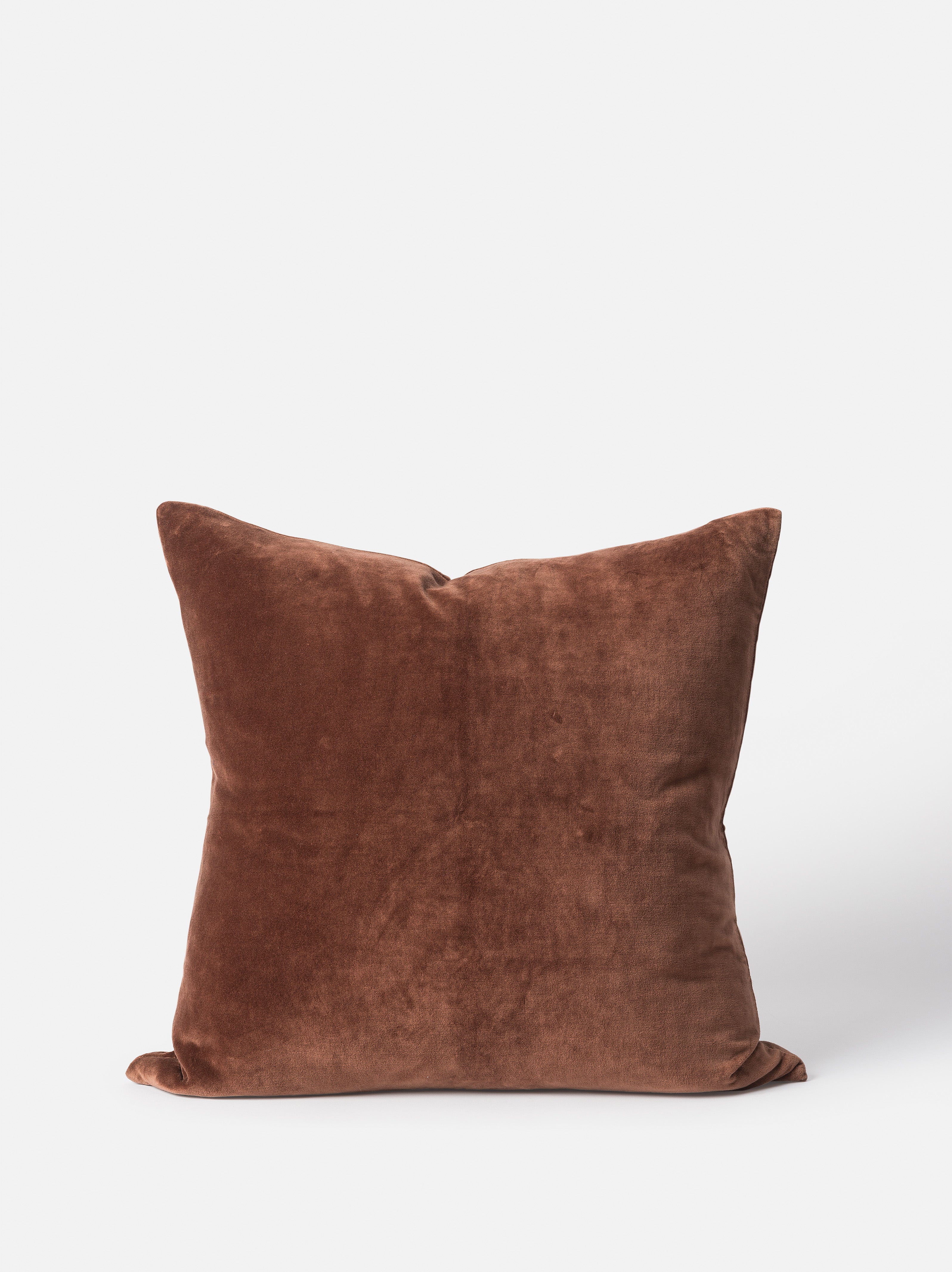 Cotton Velvet Cushion Cover Brick / 55x55cm