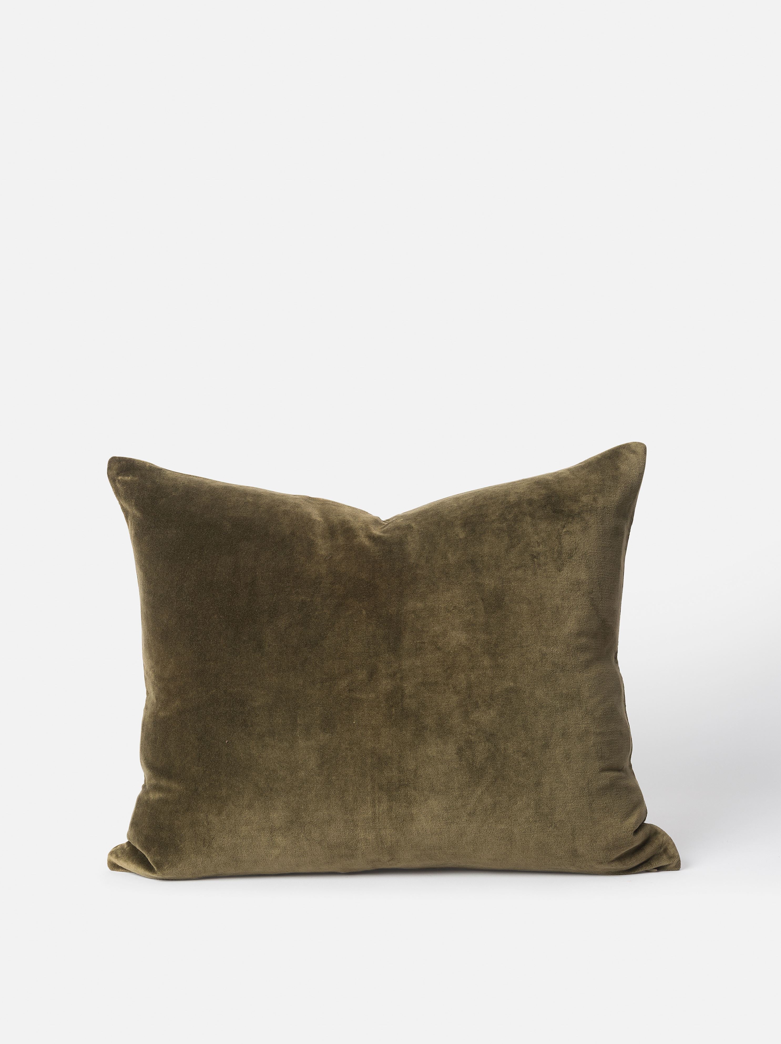 Cotton Velvet Cushion Cover Ivy / 55x45cm