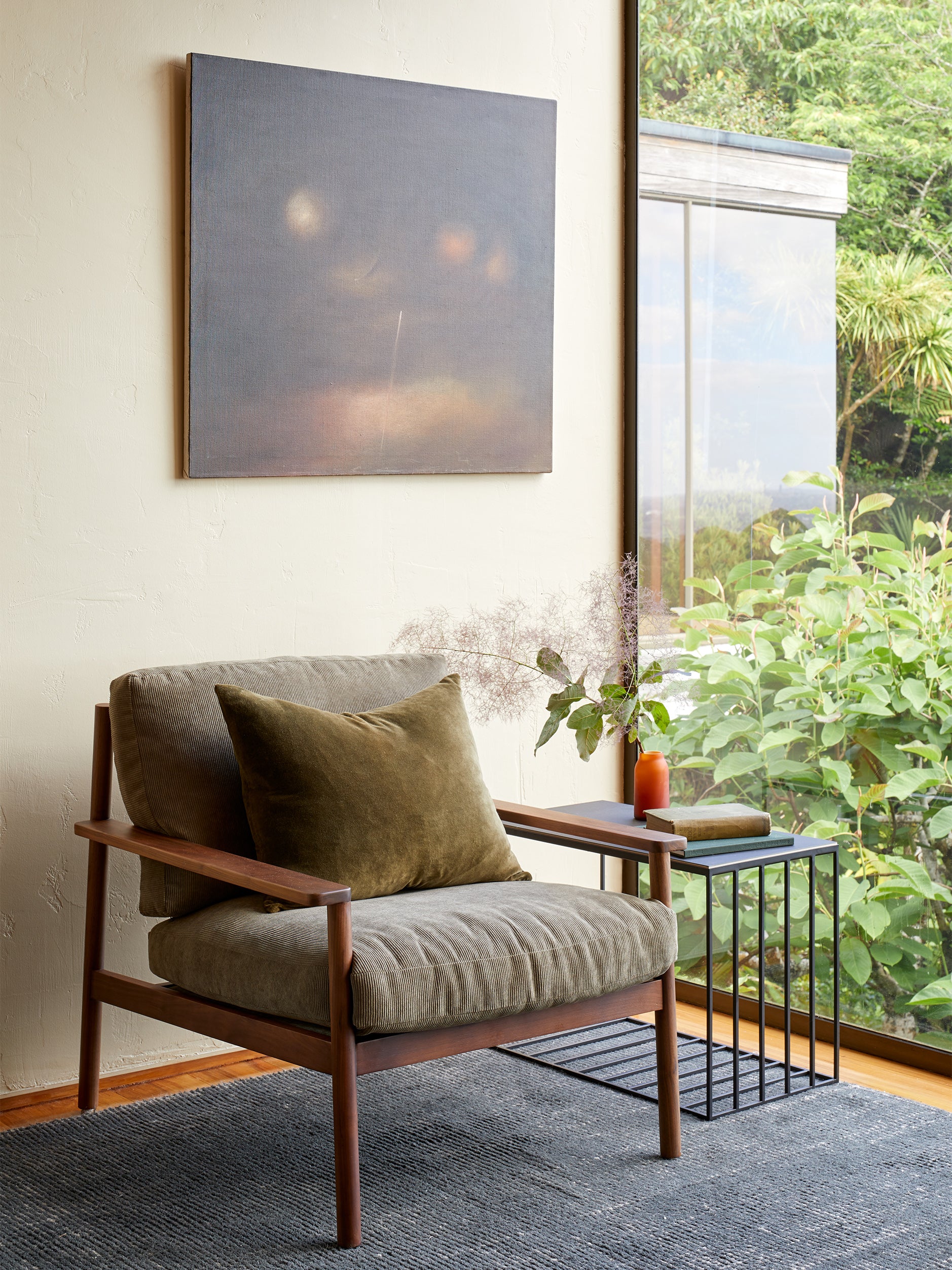 Cotton Velvet Cushion Cover Ivy / 55x45cm