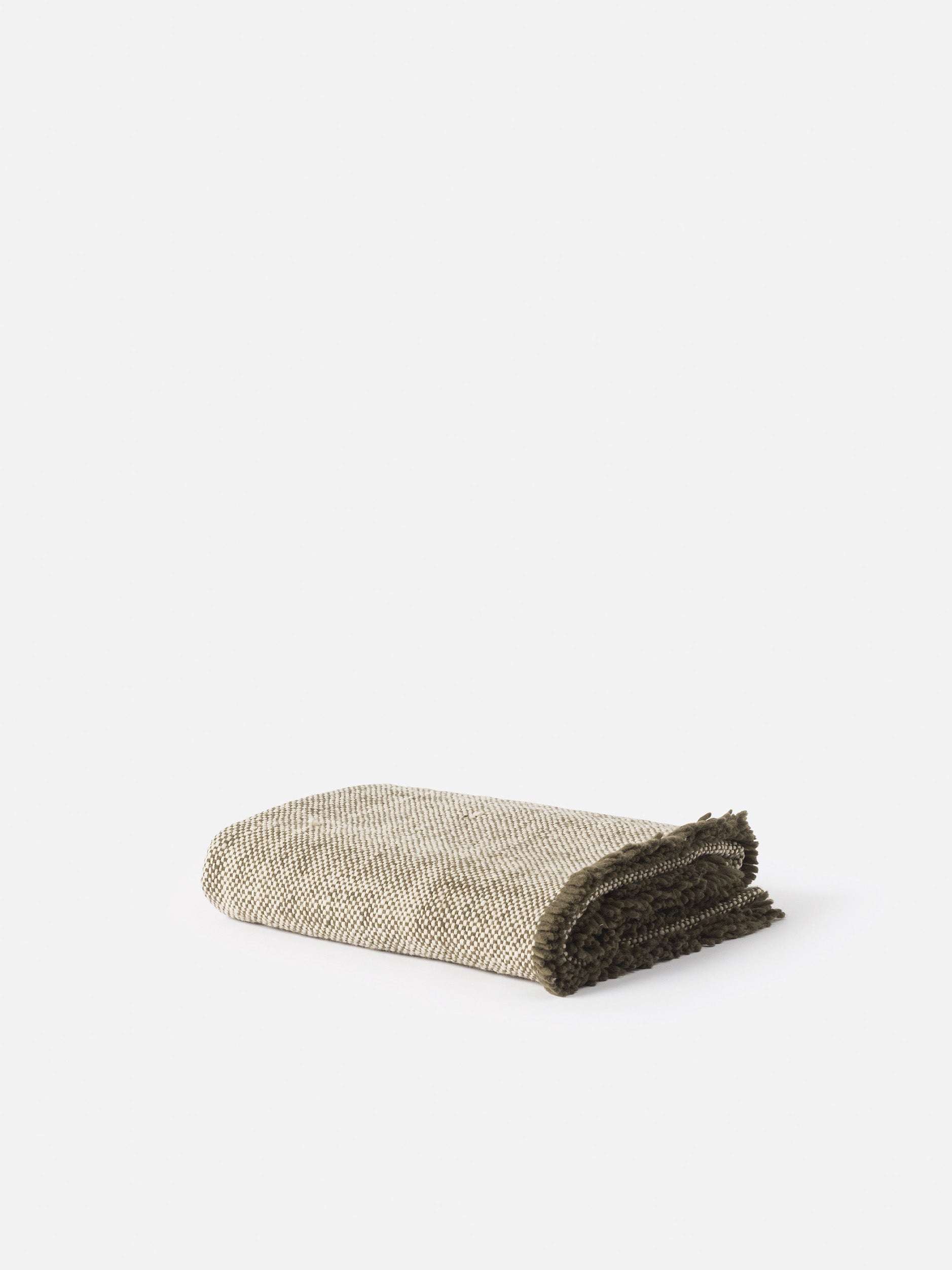 Hutt Wool Throw Ivy/Natural / 140x180cm