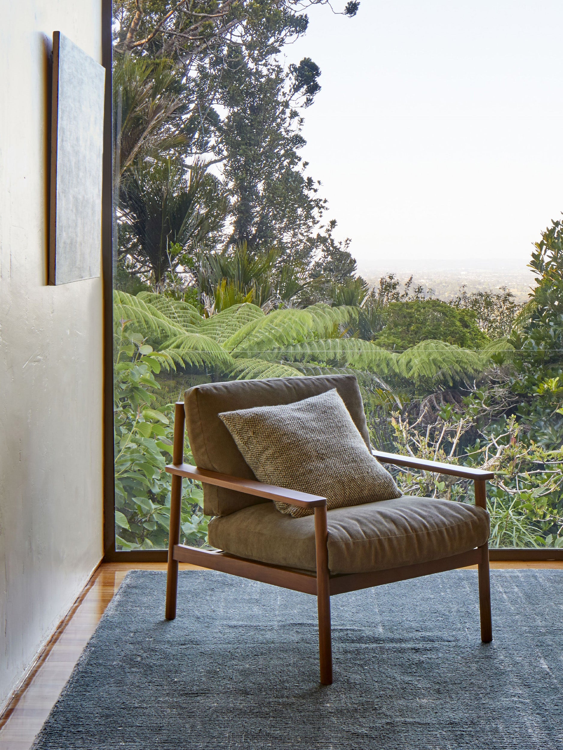 Hutt Wool Cushion Cover Ivy/Natural / 50x50cm