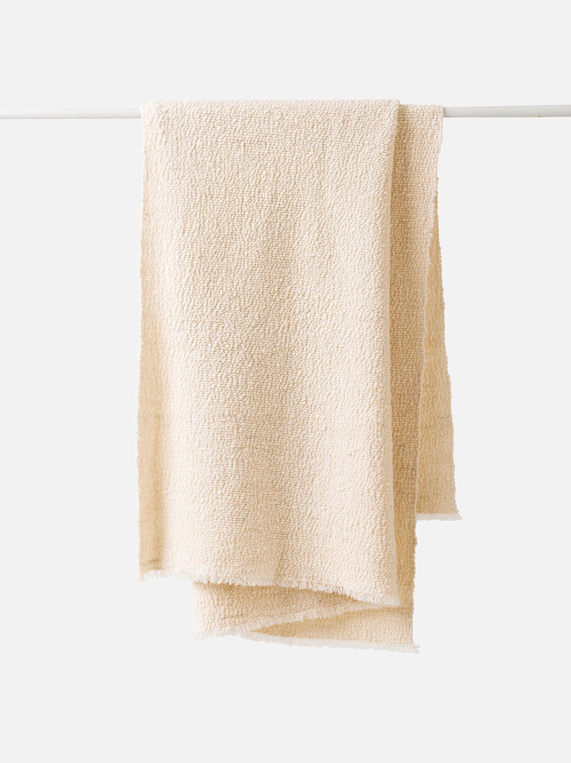 Boucle Wool Throw Natural / Large