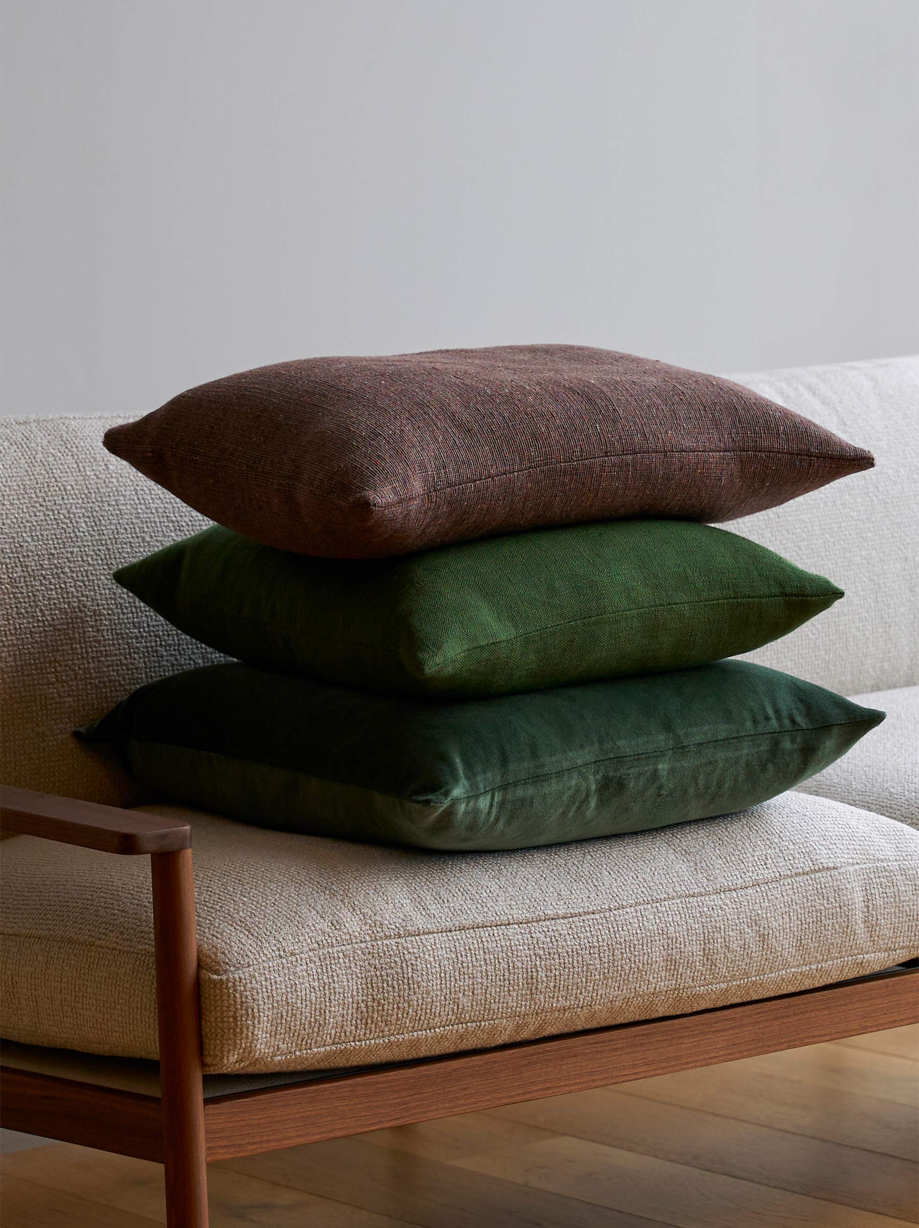 Velvet Cushion Cover Duck Green / 55x55cm