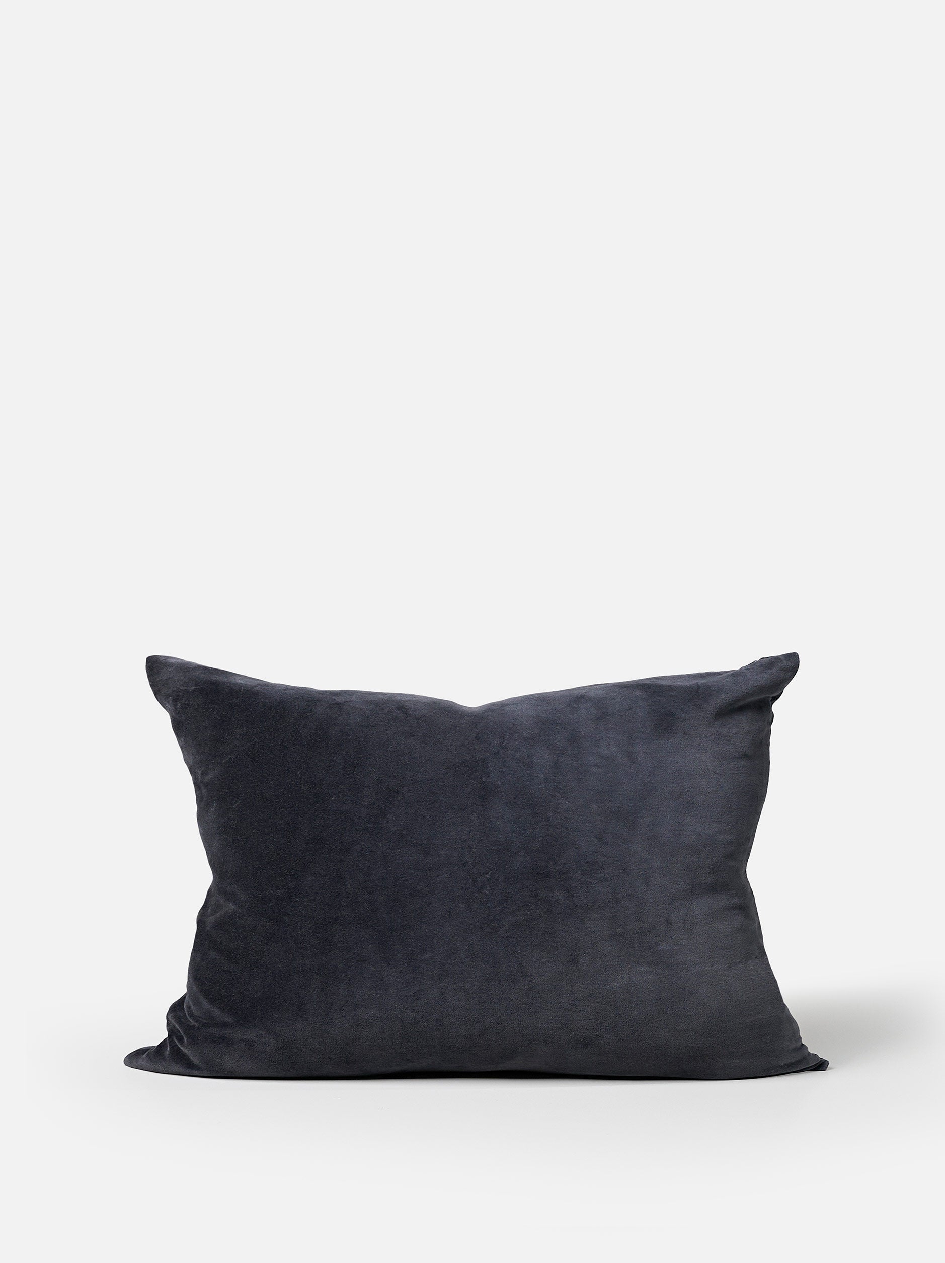 Velvet Cushion Cover Blue Black / 60x40cm