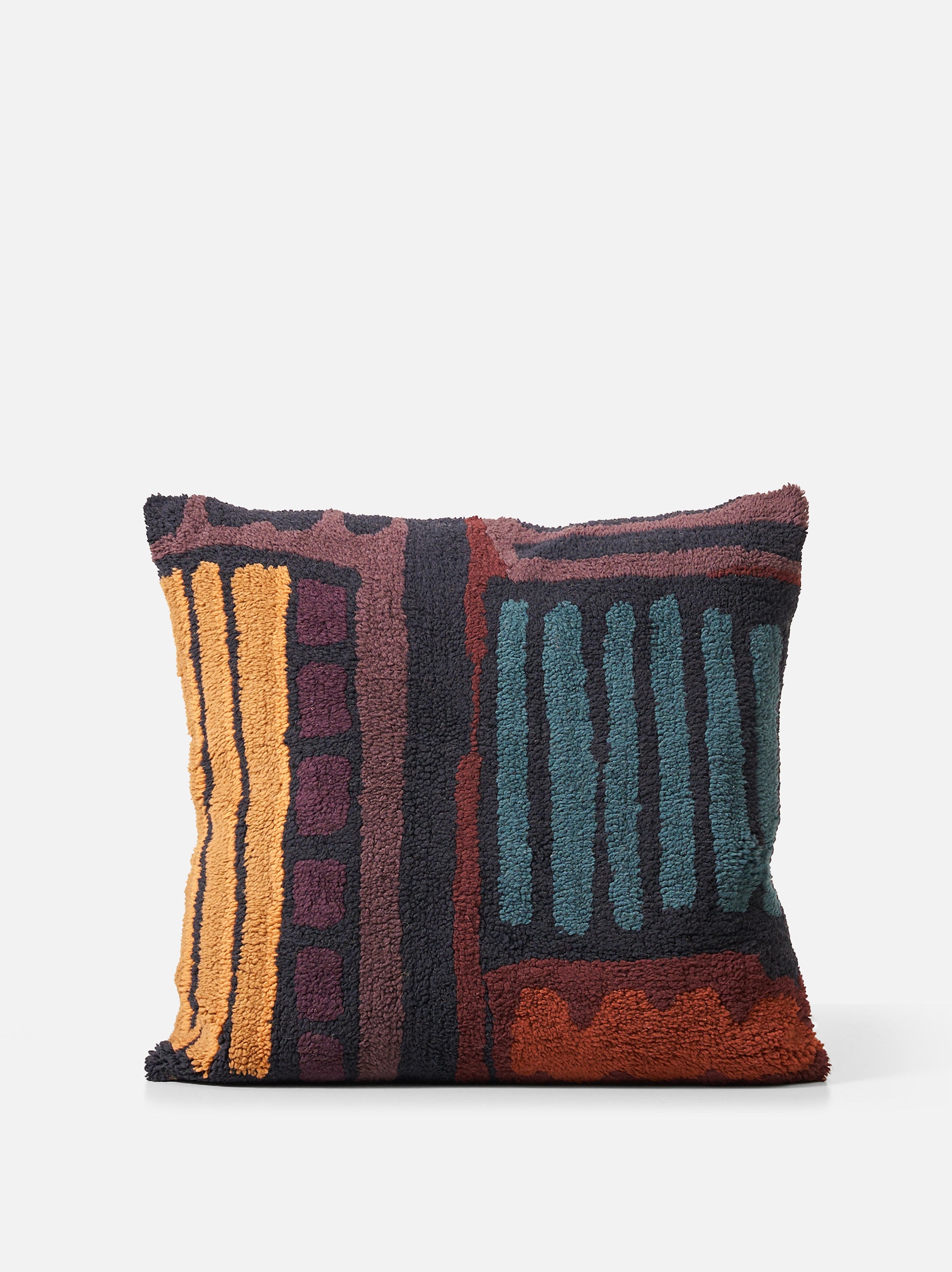 Magnus Woollen Floor Cushion Cover Multi / 65x65cm