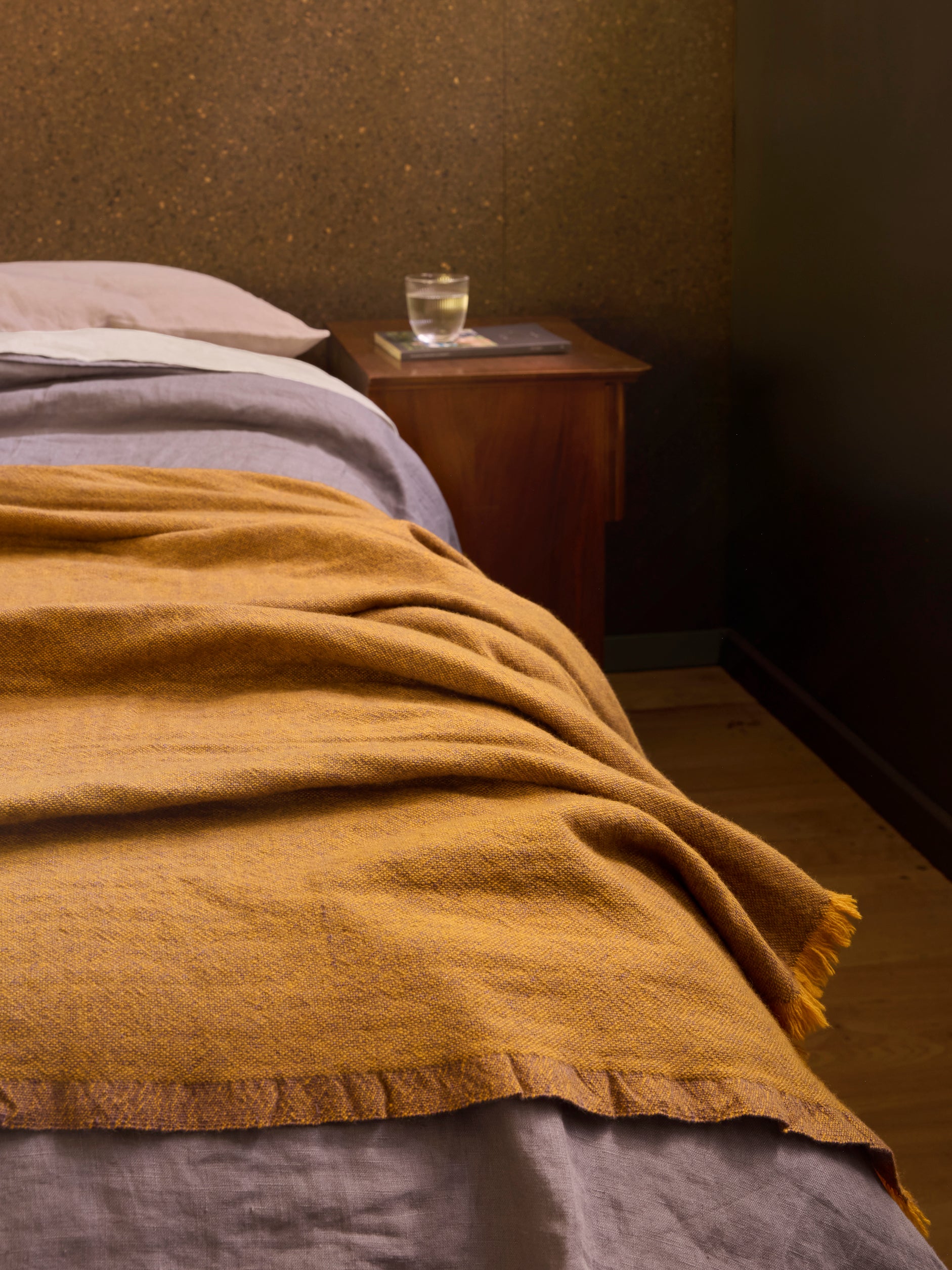 Oslo Lambswool Throw Satsuma/Lupin / 140x180