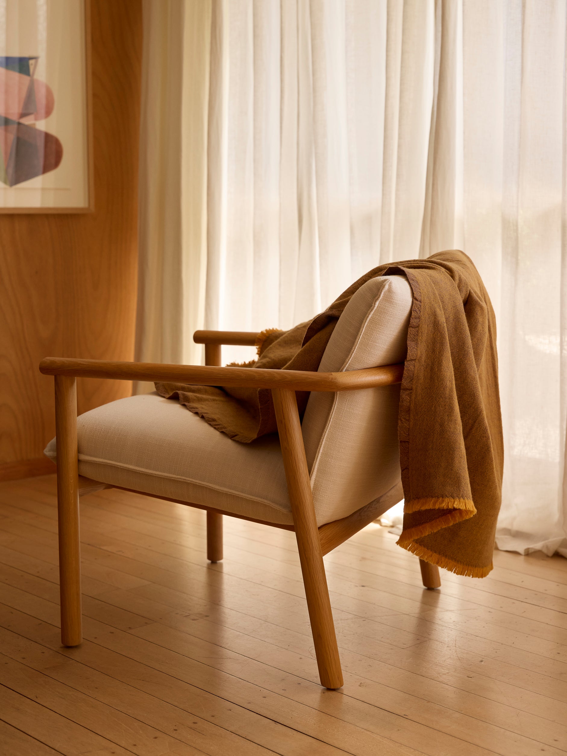 Oslo Lambswool Throw Satsuma/Lupin / 140x180