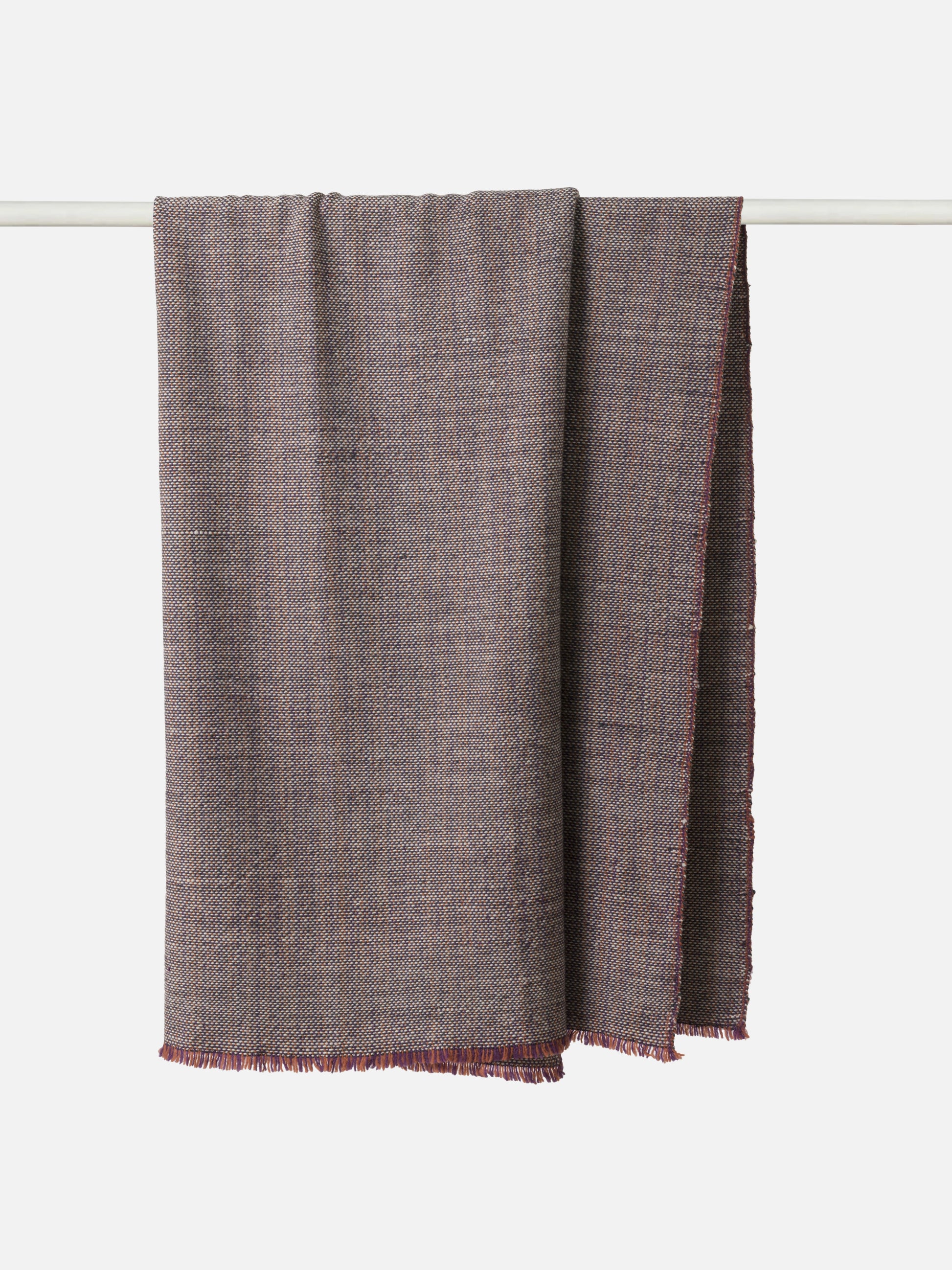 Misto Blanket Navy/Persimmon / 160x210cm