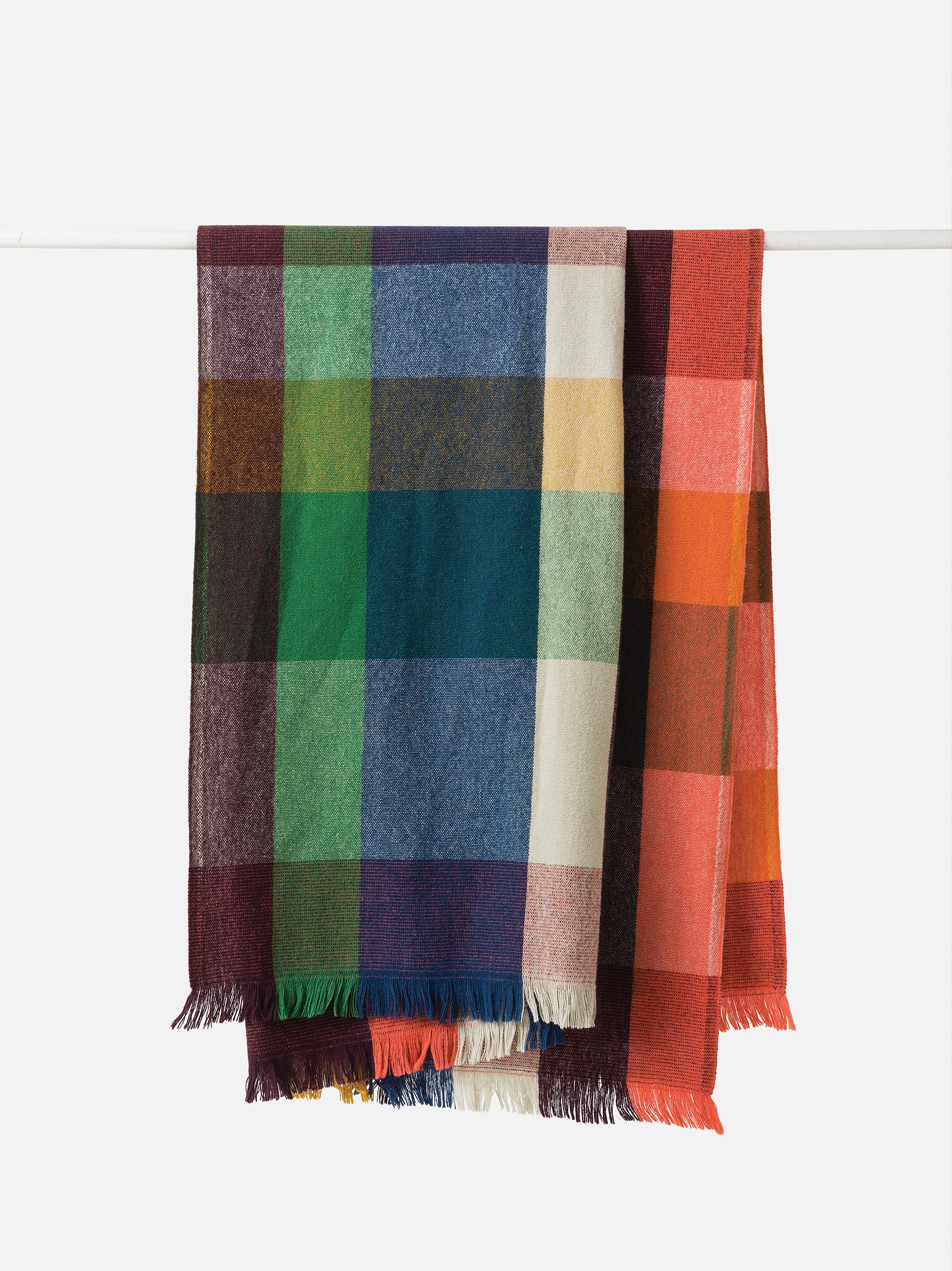 Cabin Wool Blanket Spirulina/Multi / 150x180cm
