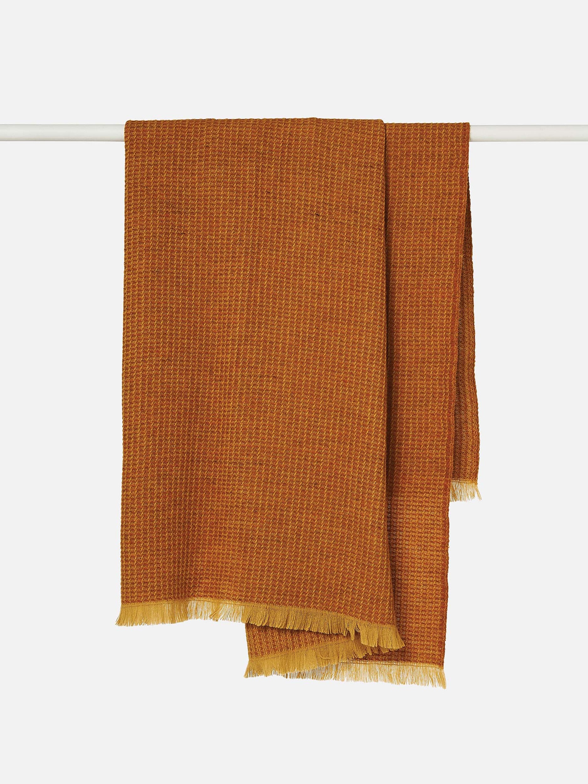 Waffle Wool Blanket Honey/Orange Peel / 150x180cm