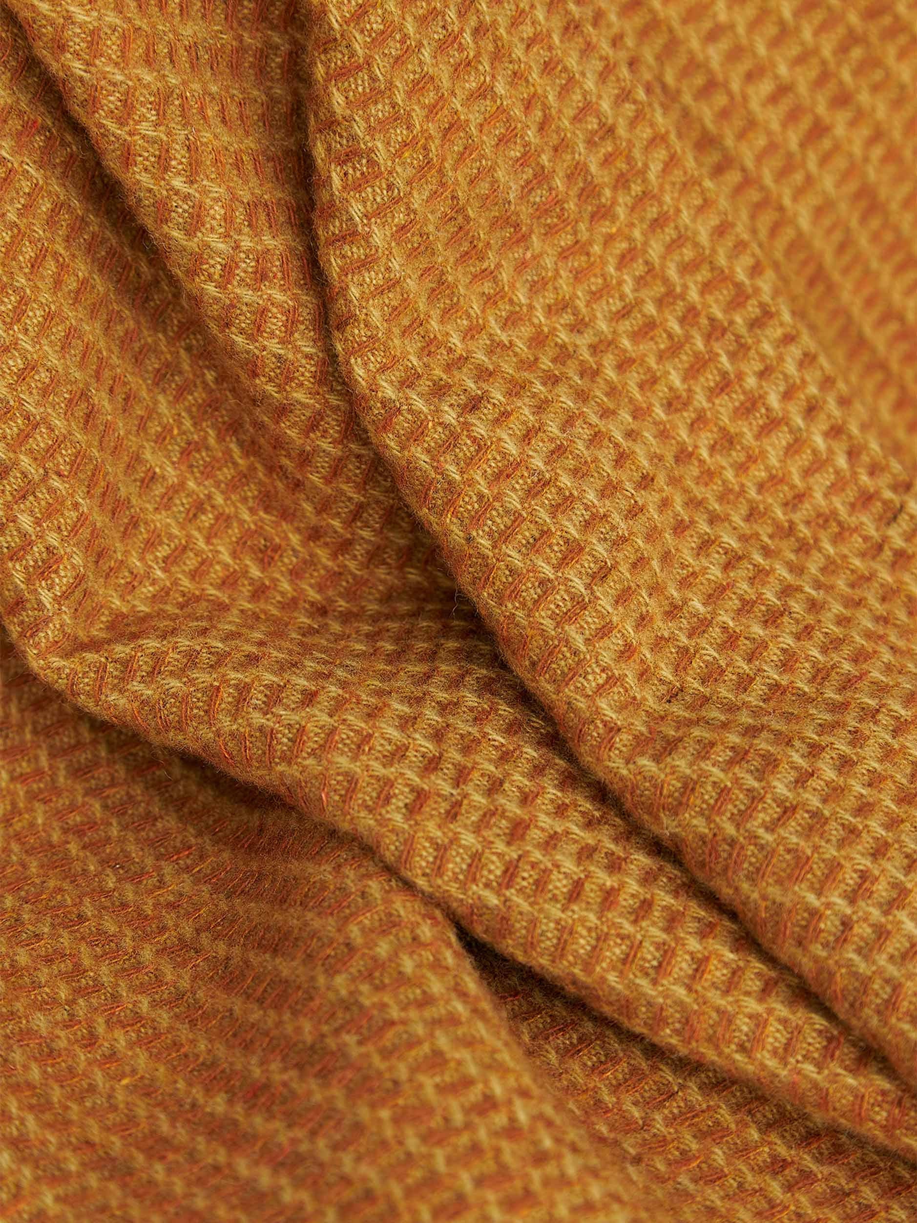 Waffle Wool Blanket Honey/Orange Peel / 150x180cm