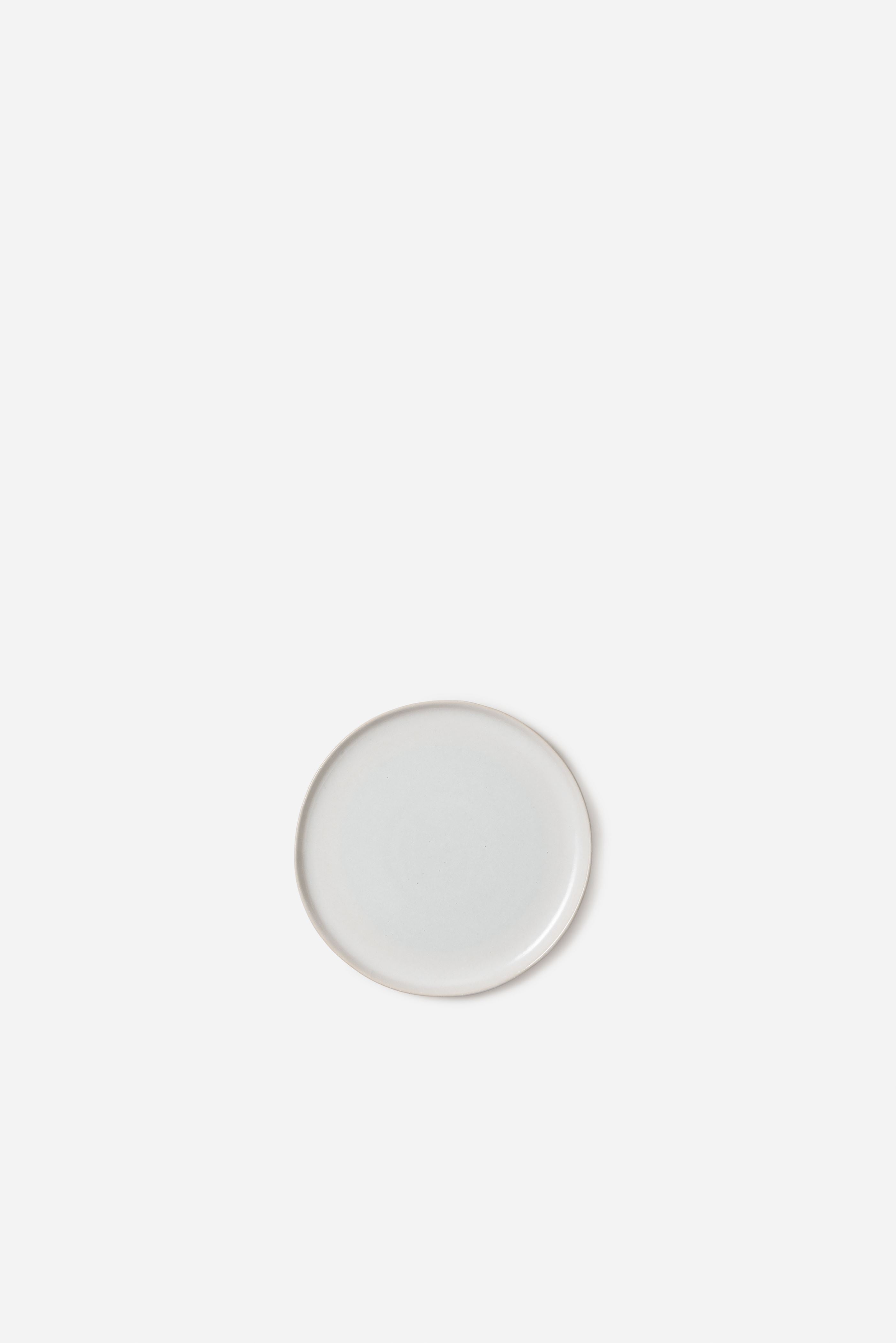 Finch Side Plate Set/4 White/Natural / 22cmdia