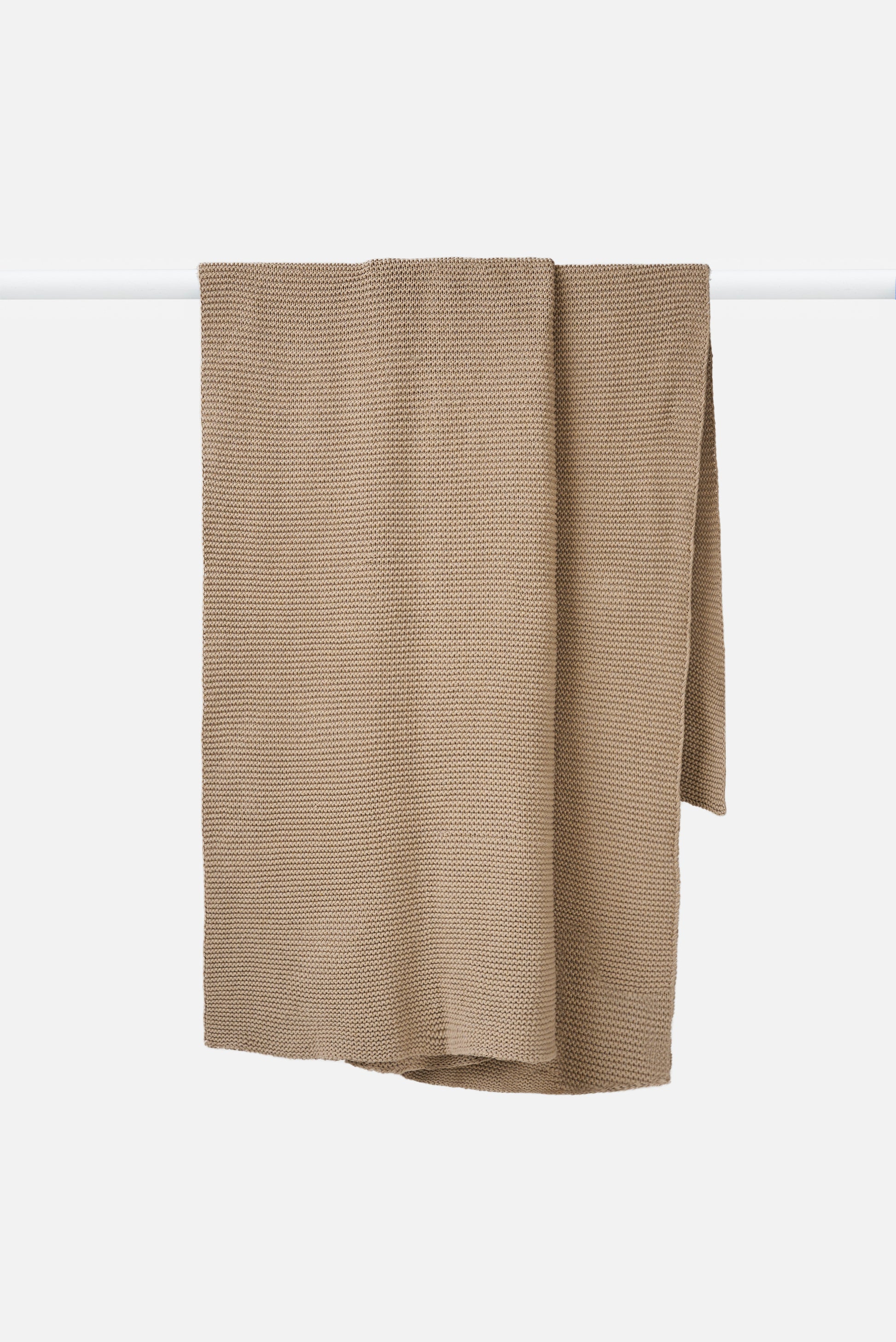 Purl Knit Throw Beige / 180x140cm