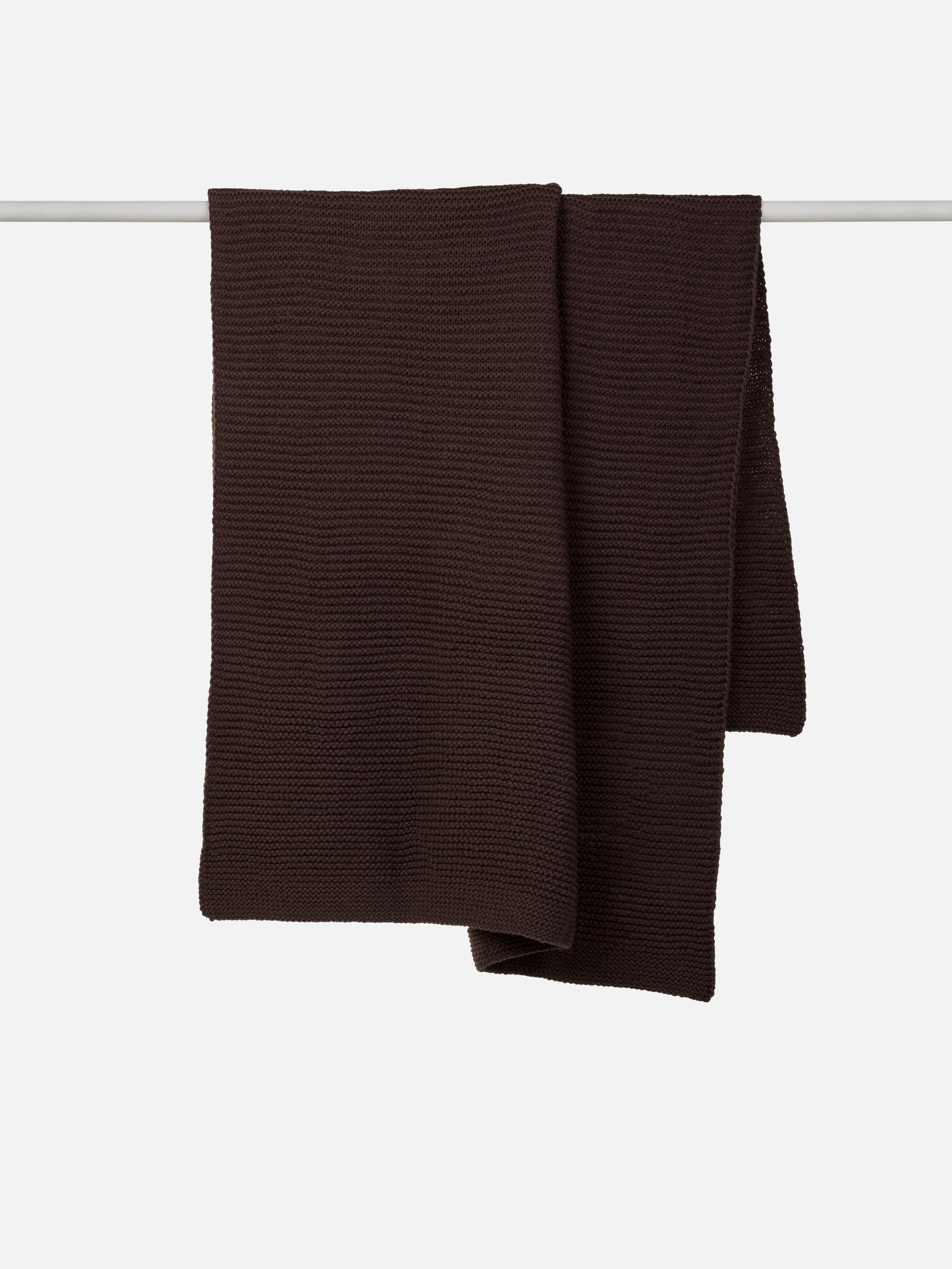 Wool Purl Knit Throw Cocoa / 140x180cm