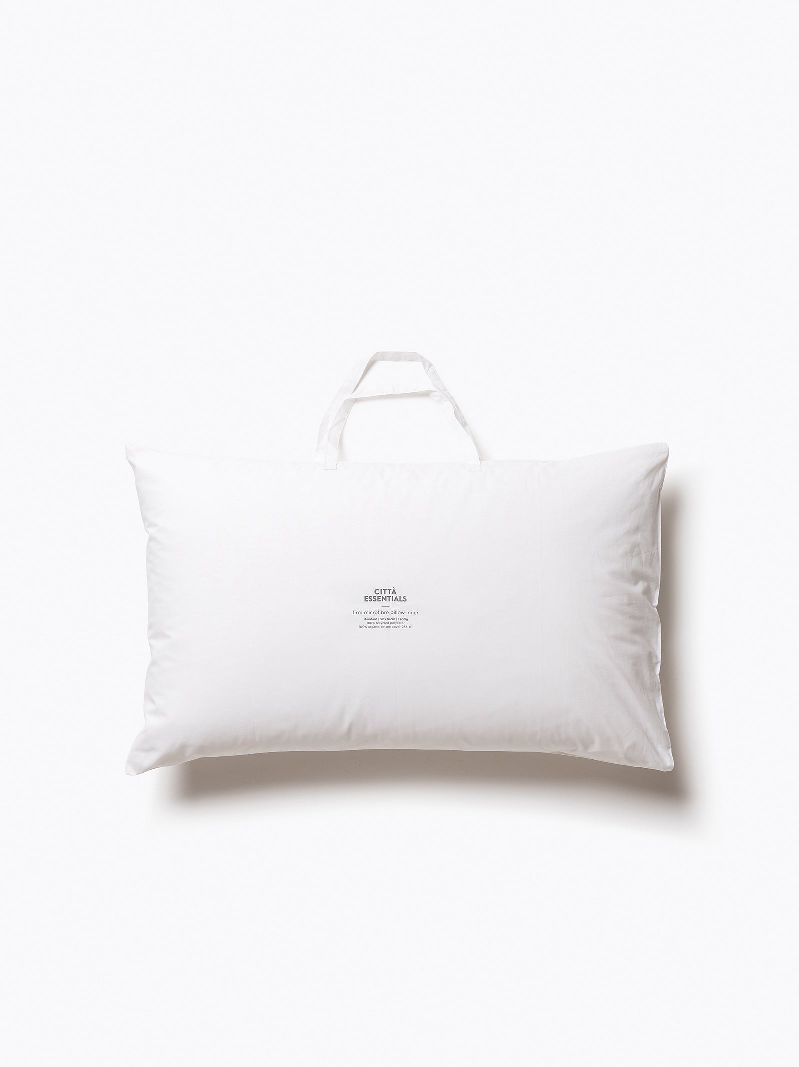 Microfibre Pillow Inner Firm (1200g) White / Standard