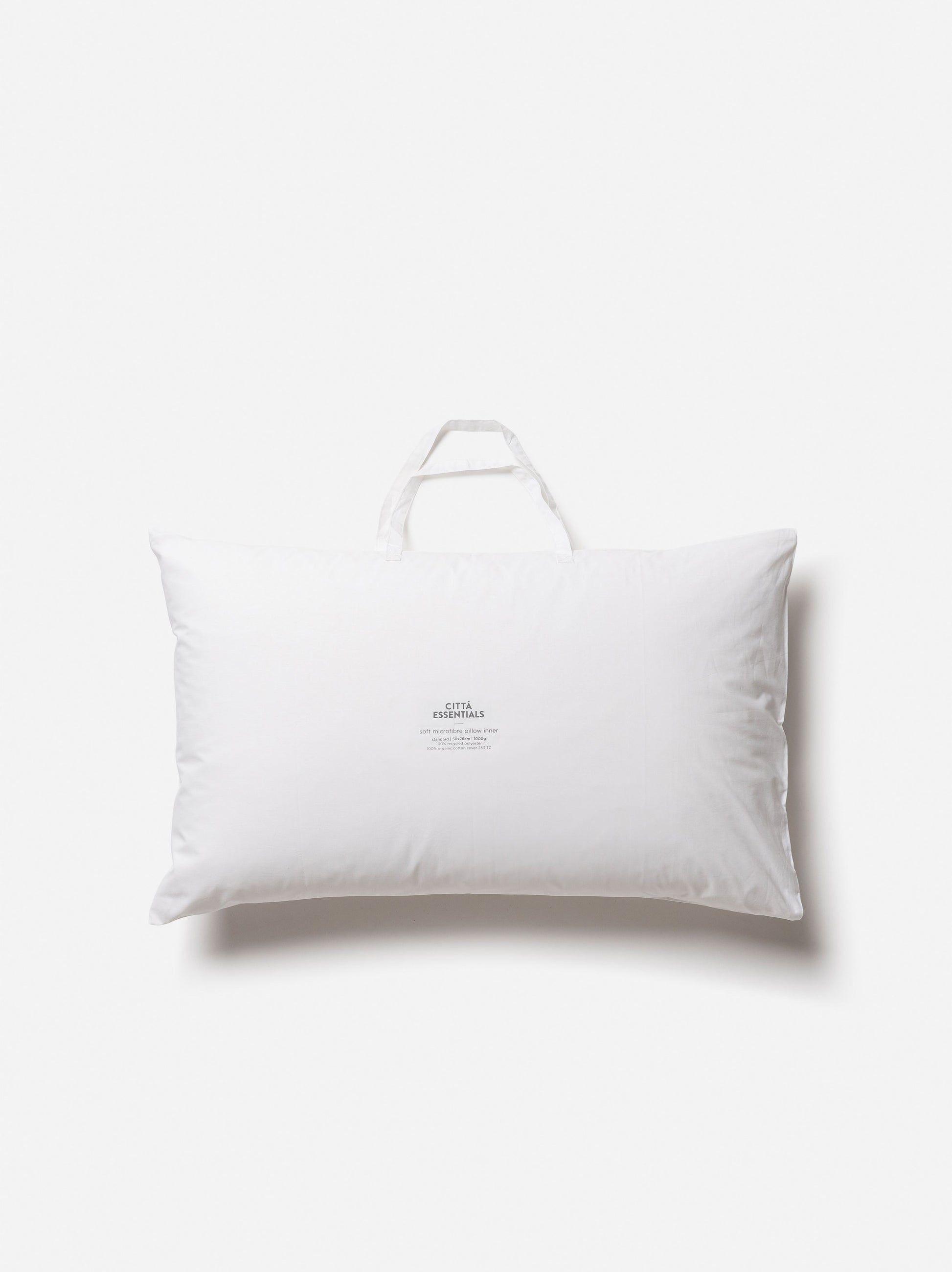 Microfibre Pillow Inner Soft (1000g) White / Standard