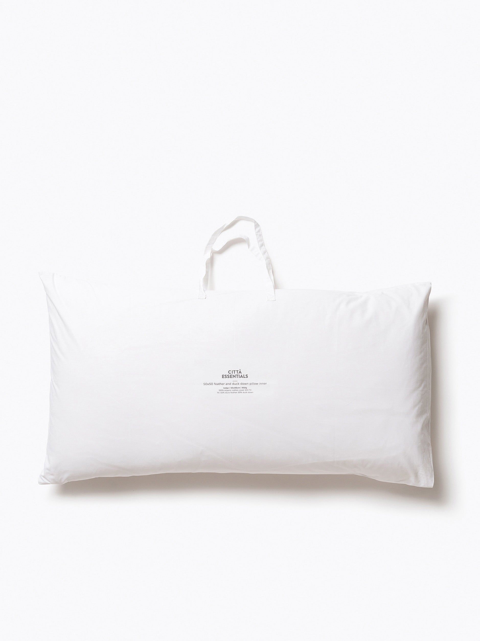 Feather & Duck Down Pillow Inner 50/50 White / Lodge