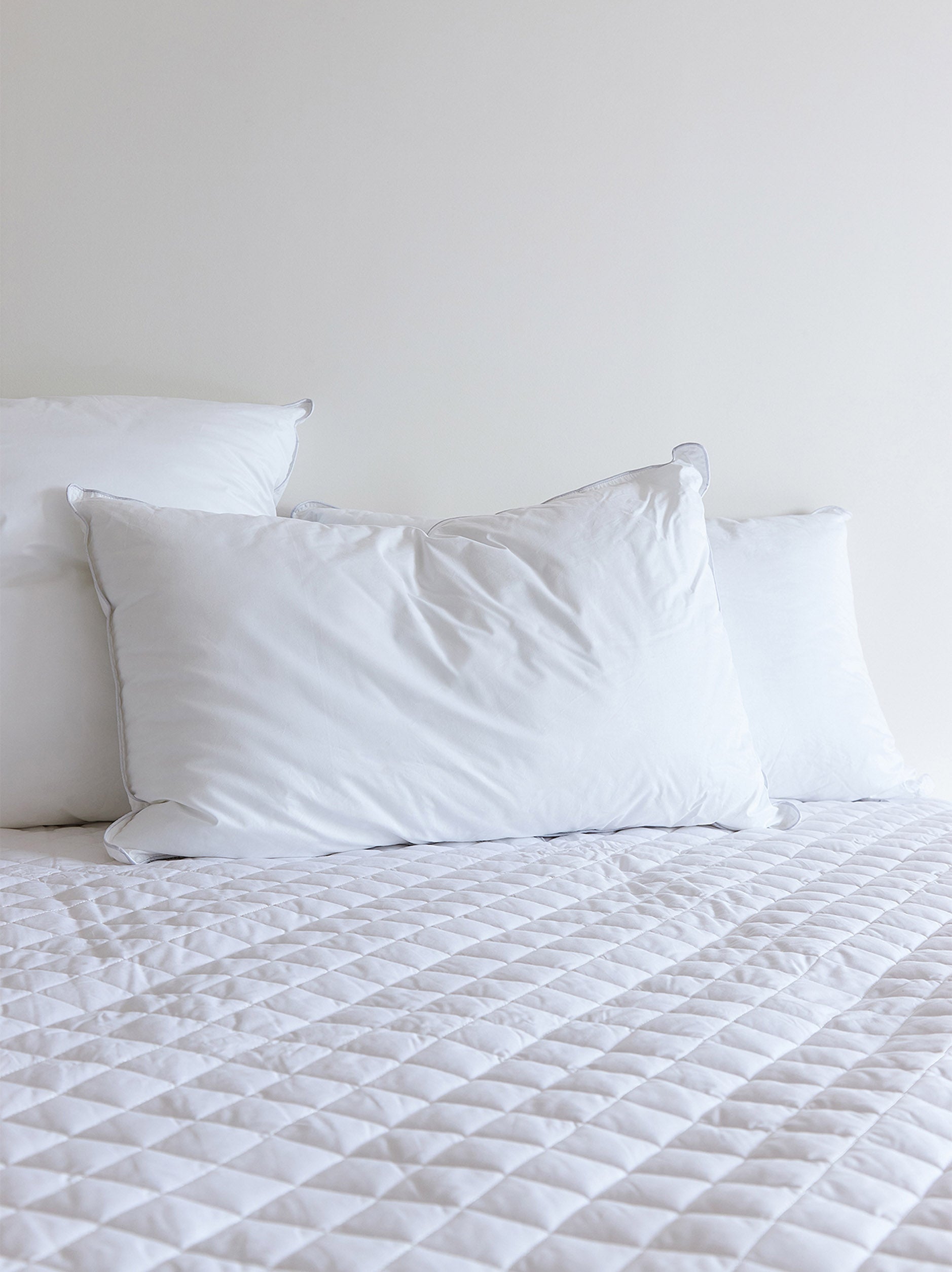 Organic Cotton Mattress Protector White / Double