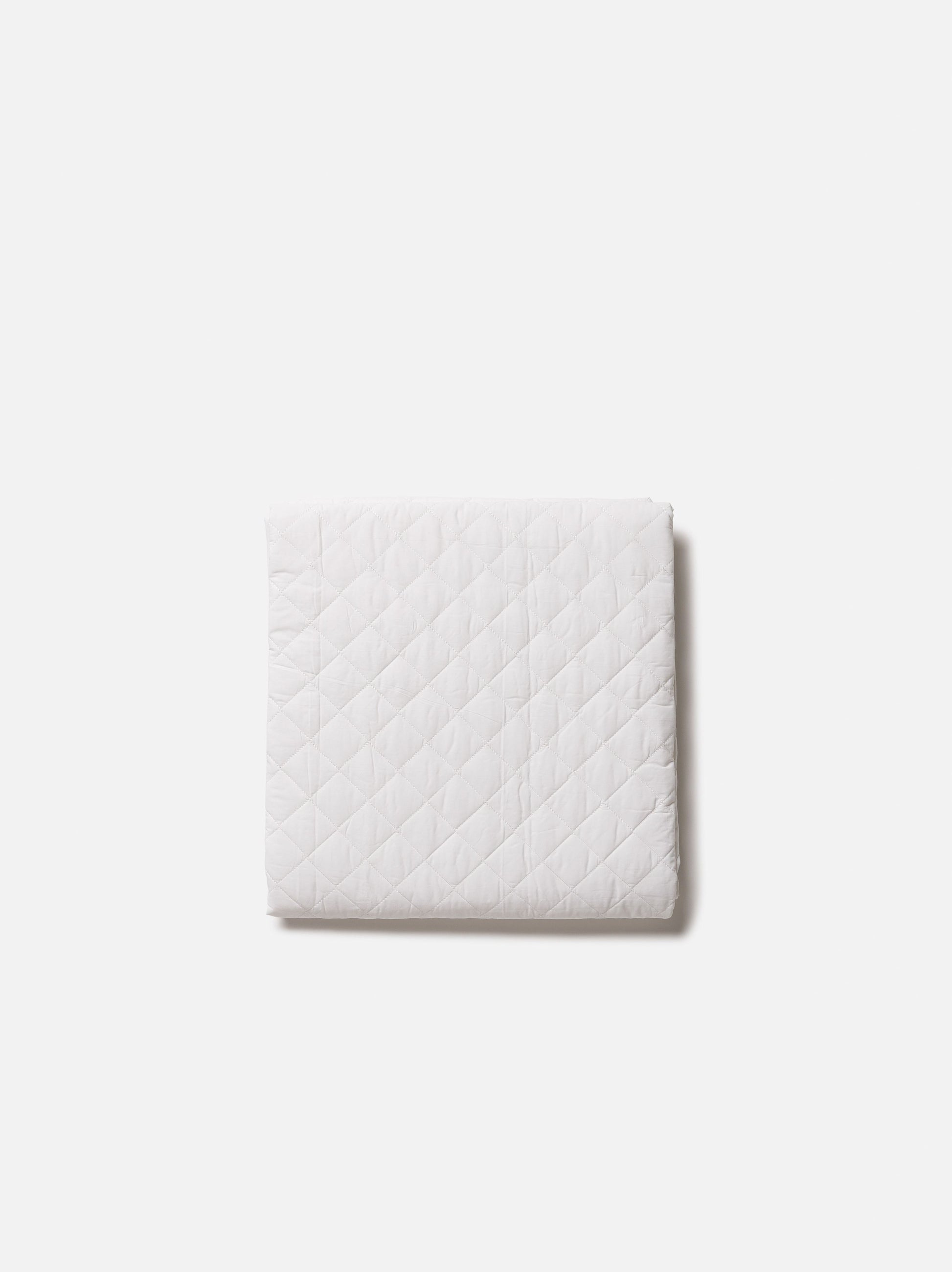 Organic Cotton Mattress Protector White / Single