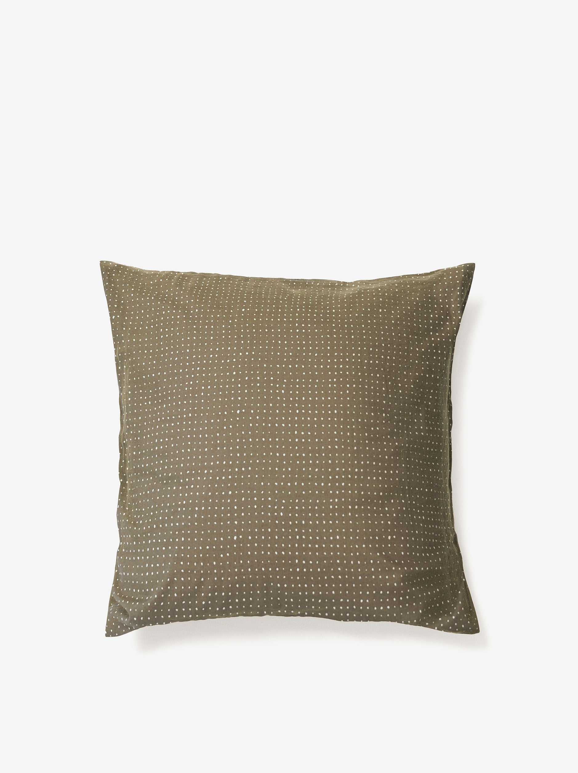 Inku Organic Cotton Linen Euro Pillowcase Olive / Euro Pillowcase