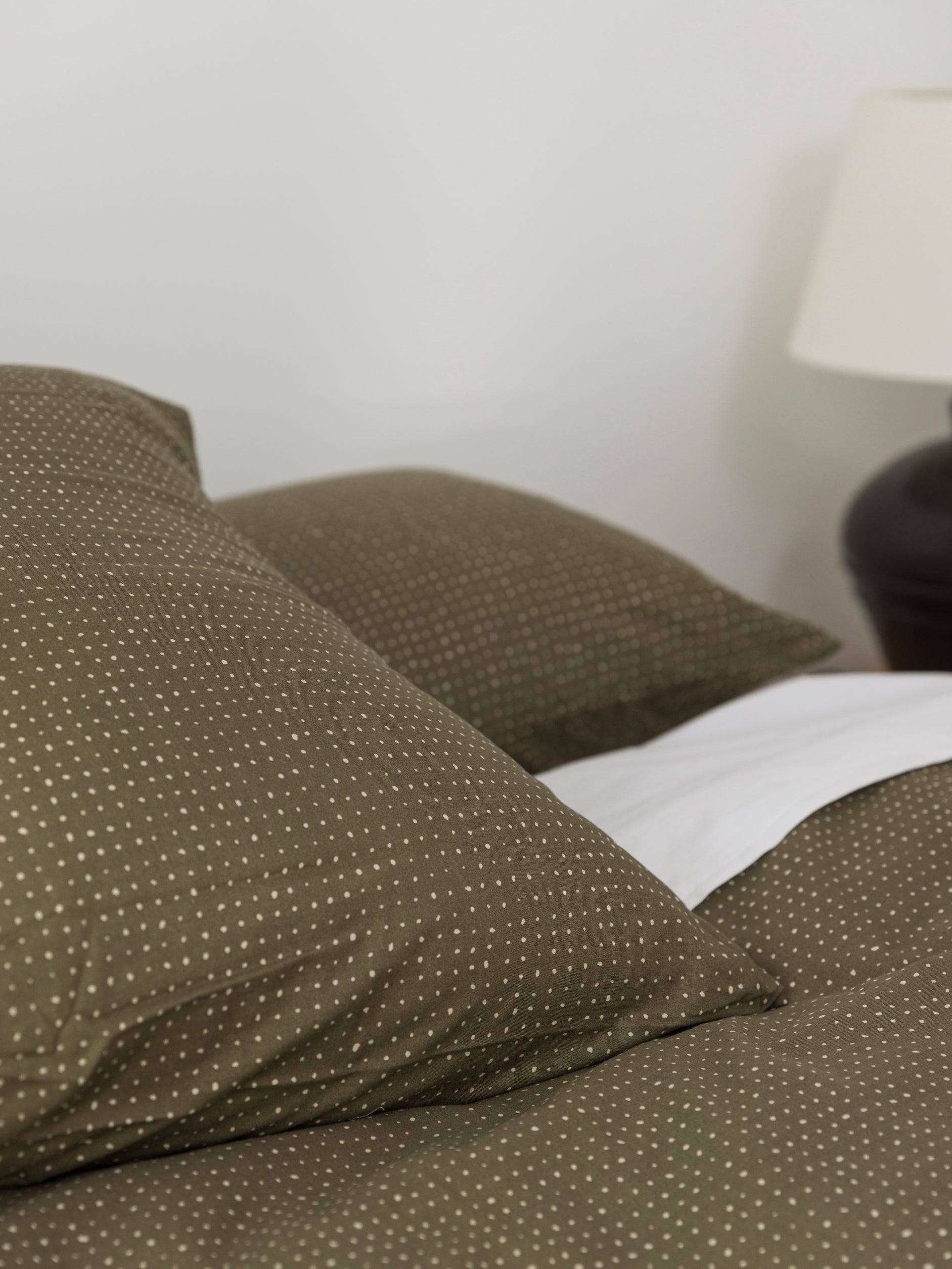 Inku Organic Cotton Linen Euro Pillowcase Olive / Euro Pillowcase