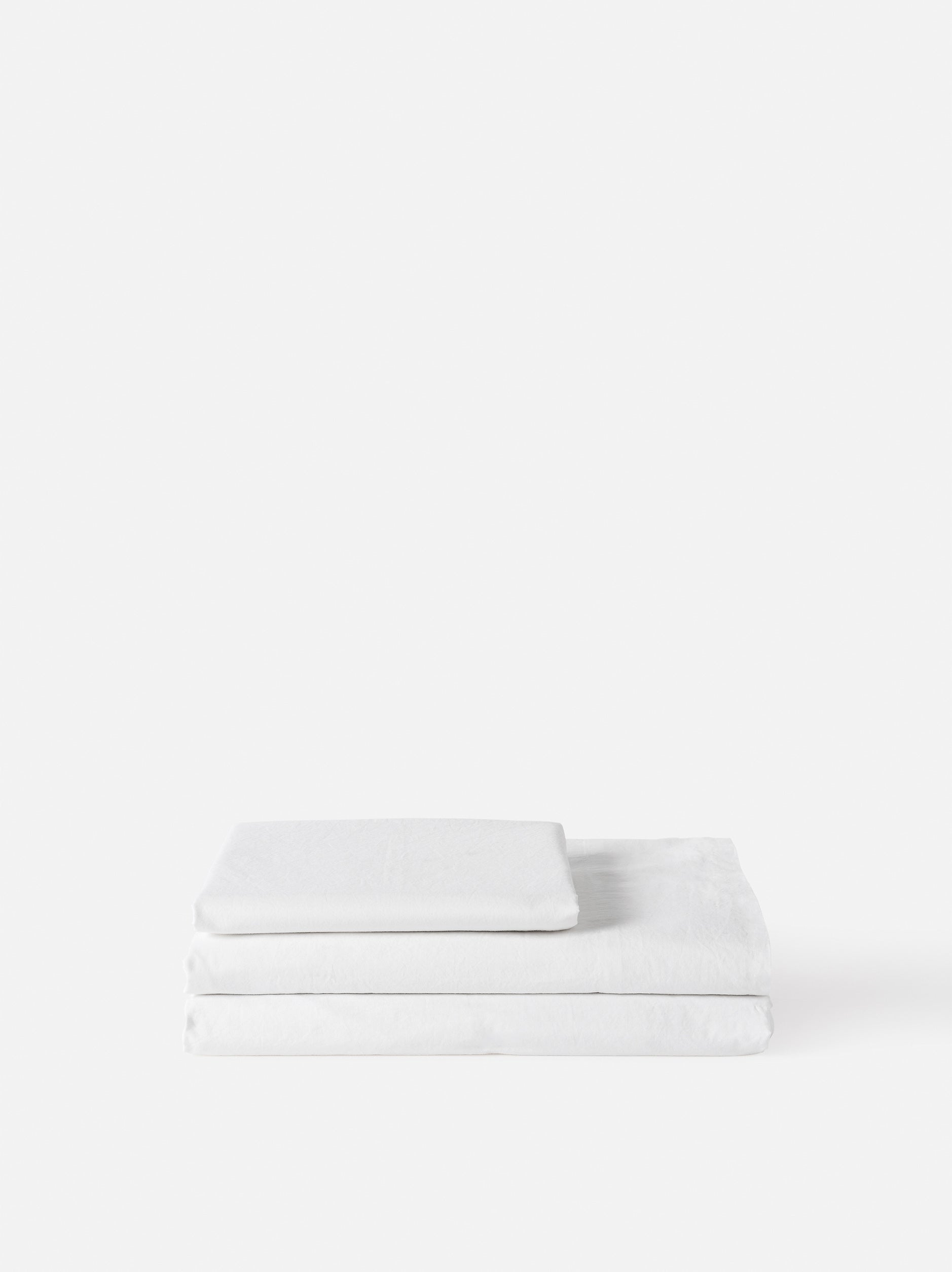 Commercial Quality Sateen Sheet White / King Single/Double