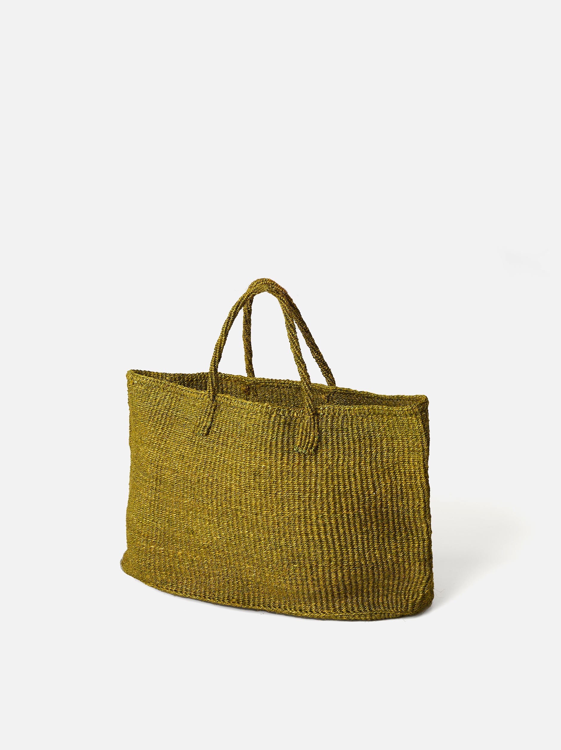 Sisal Oval Basket Olive / One Size