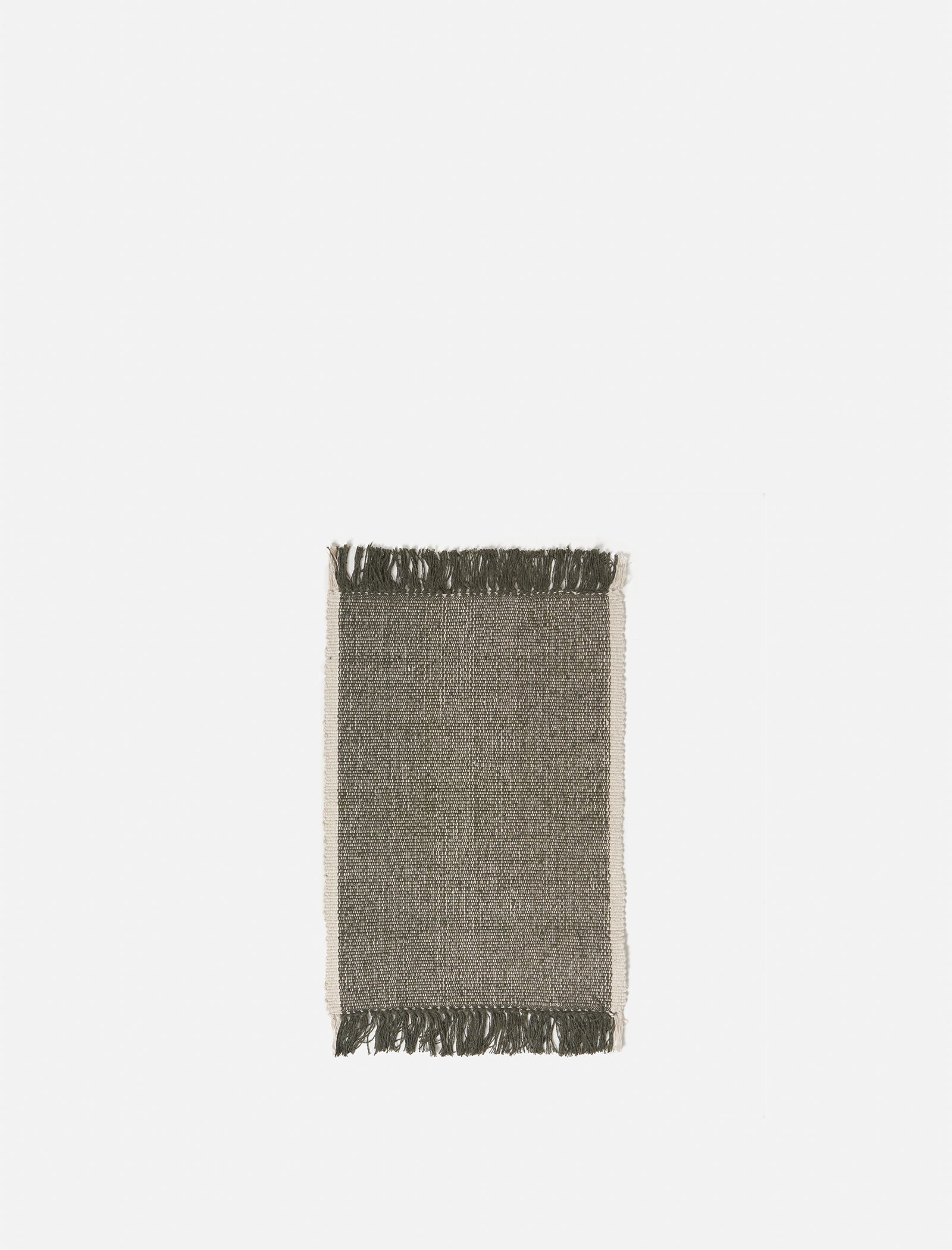 Cotton Mat Olive/Natural / Small