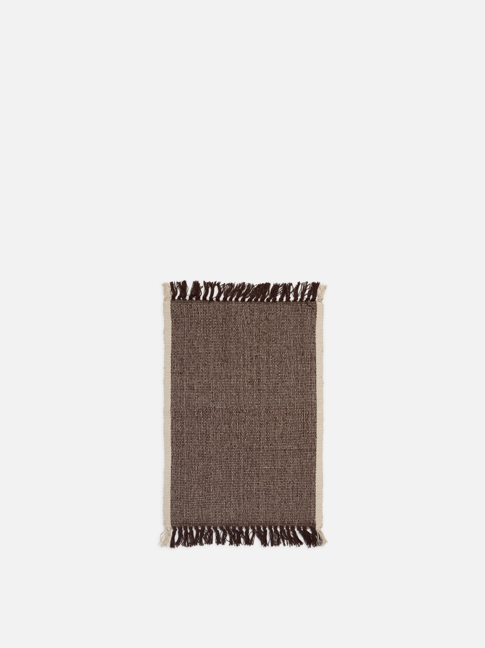 Cotton Mat Cocoa/Natural / Small
