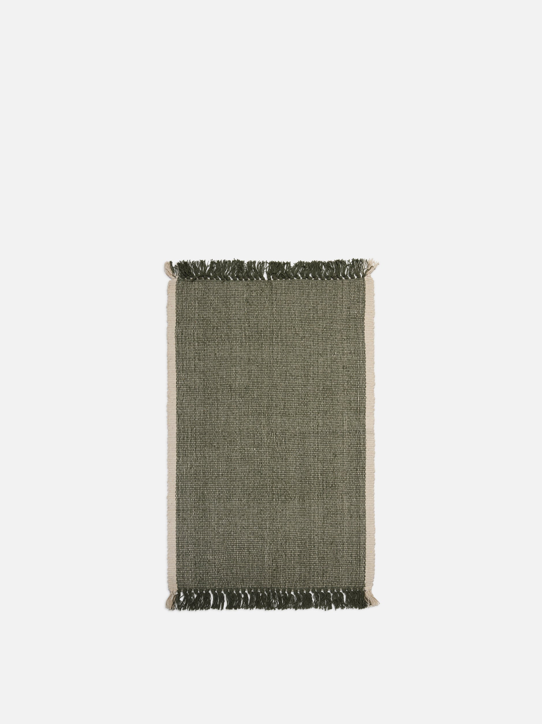 Cotton Mat Olive/Natural / Large