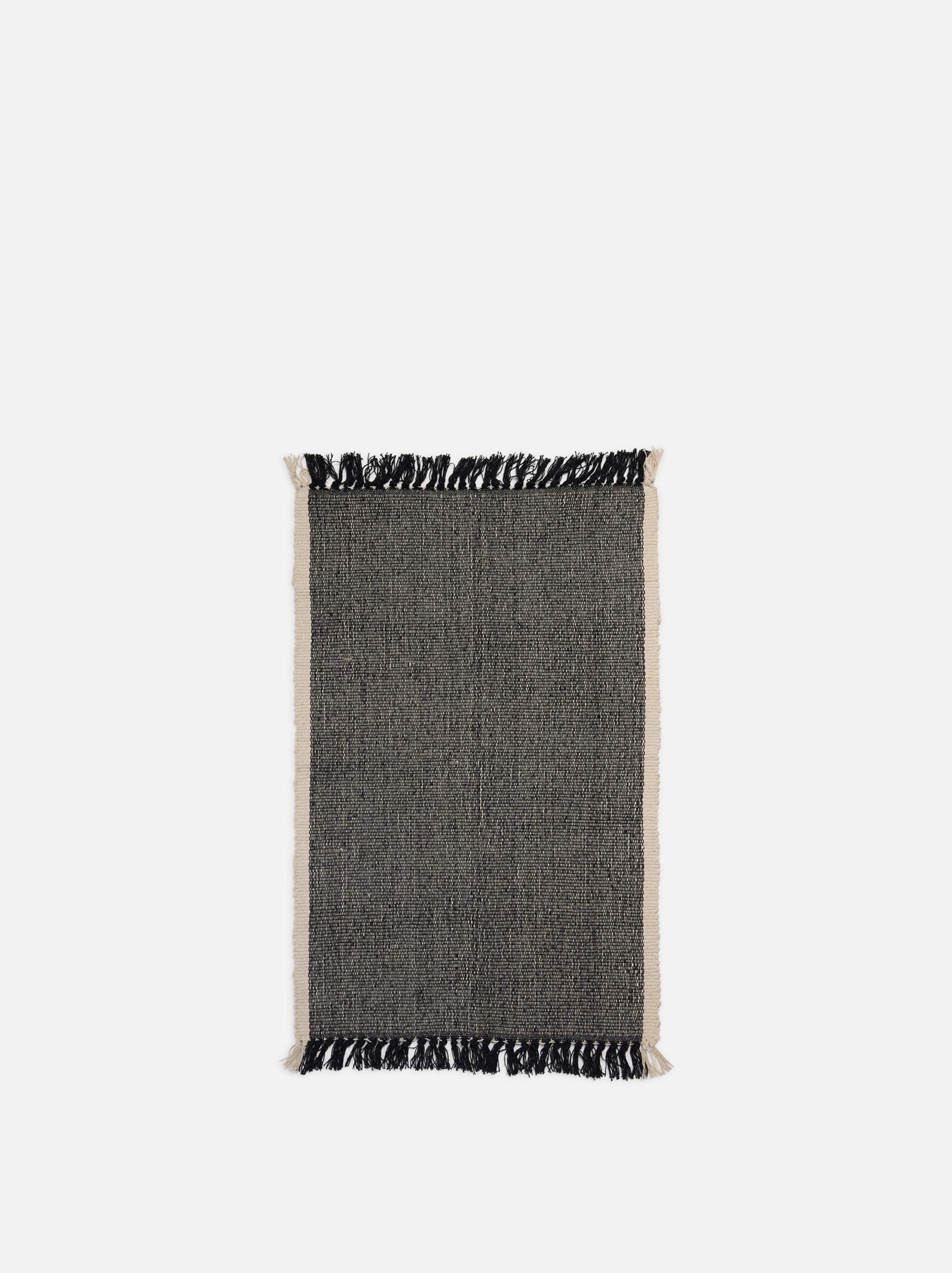 Cotton Mat Black/Natural / Large