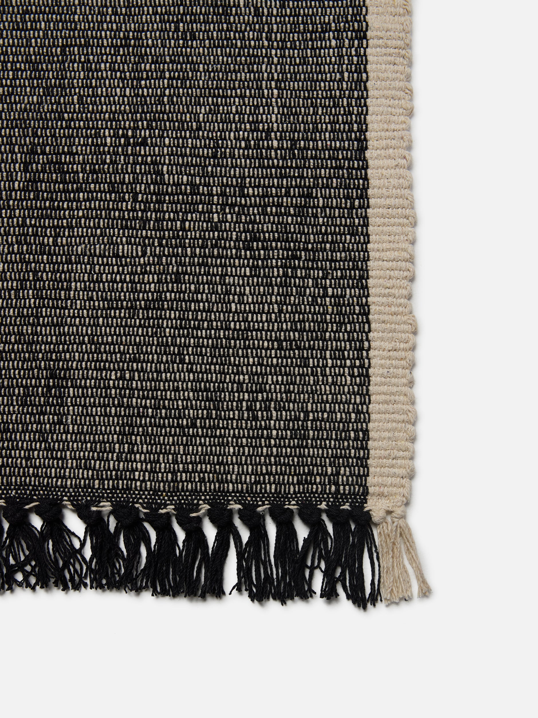 Cotton Mat Black/Natural / Large