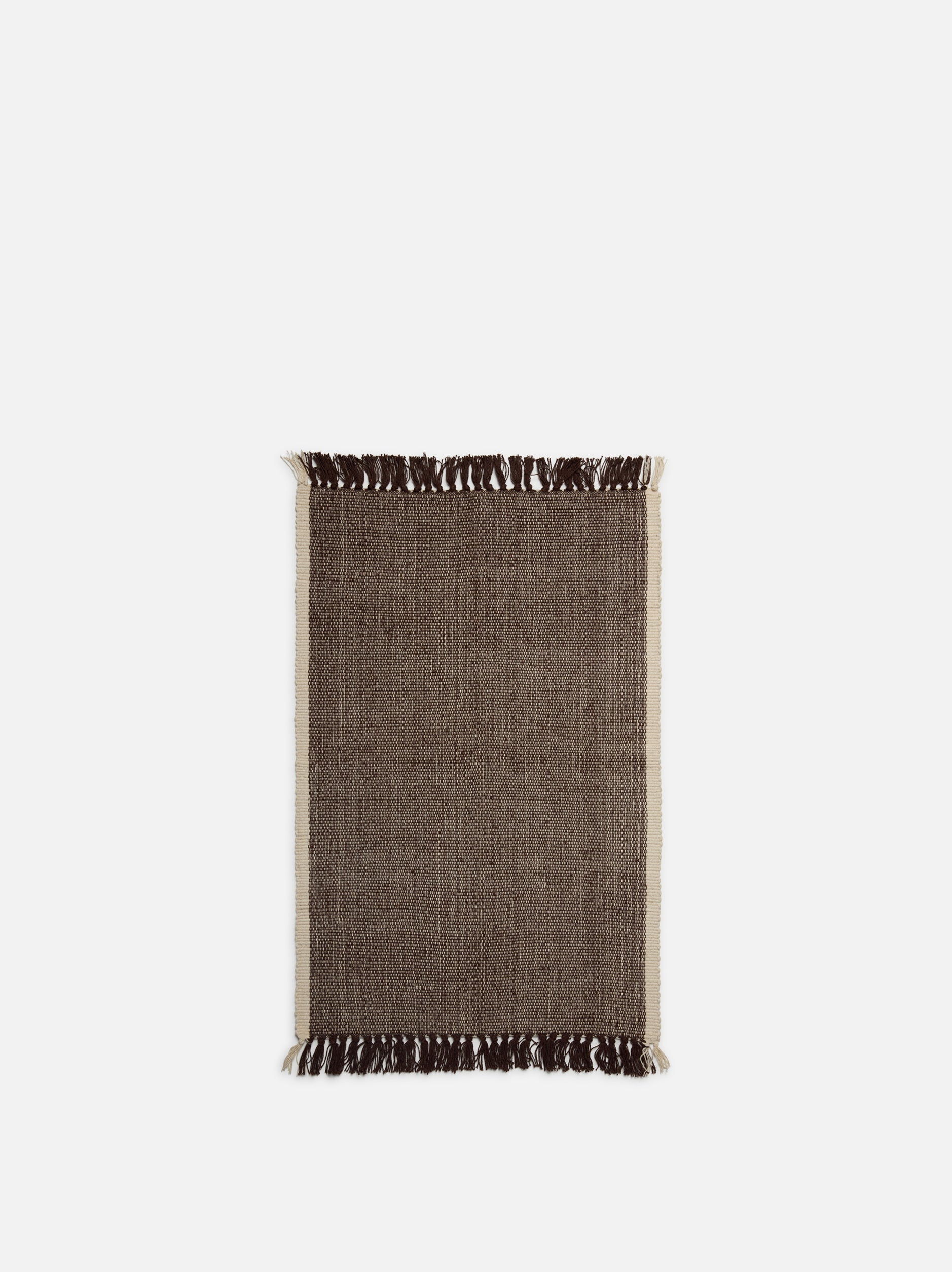 Cotton Mat Cocoa/Natural / Large
