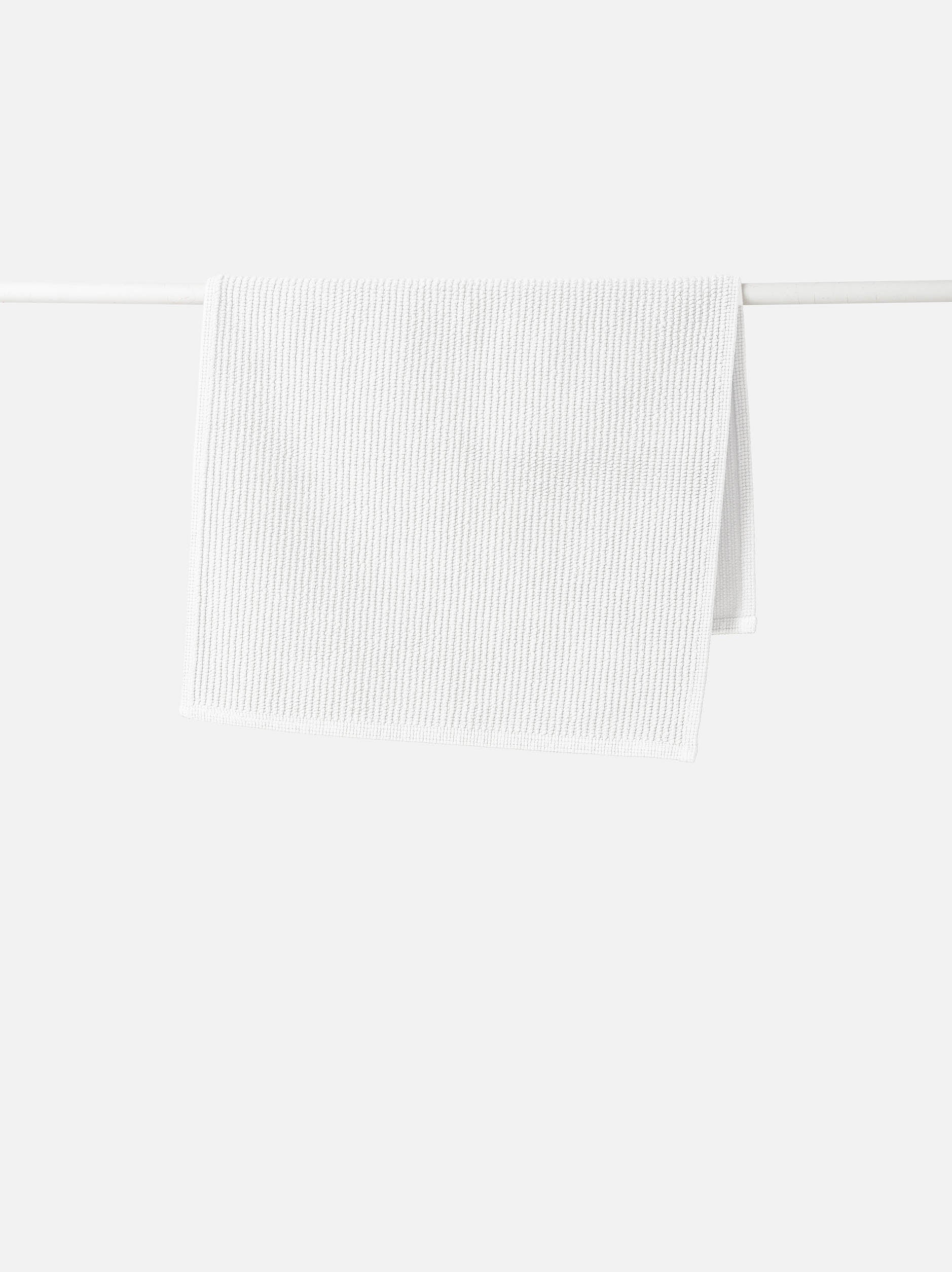Ribbed Bath Mat White / Bath Mat